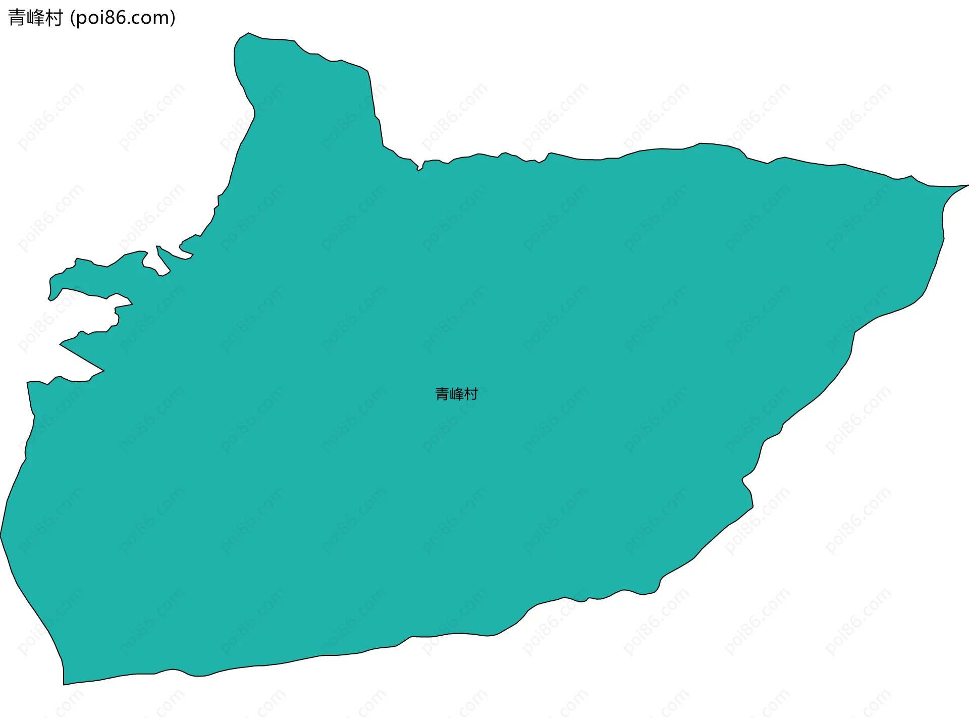 青峰村边界地图