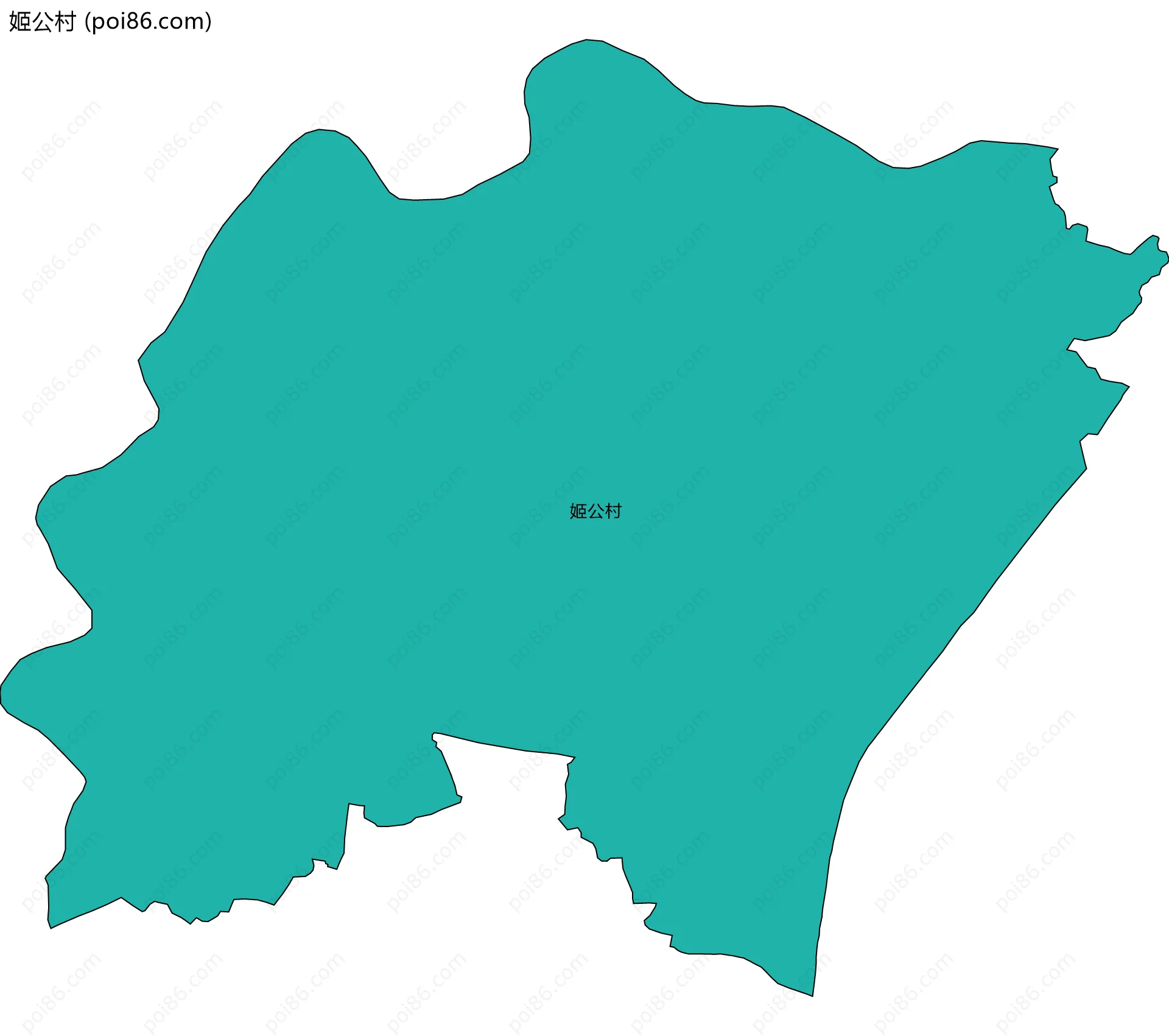 姬公村边界地图