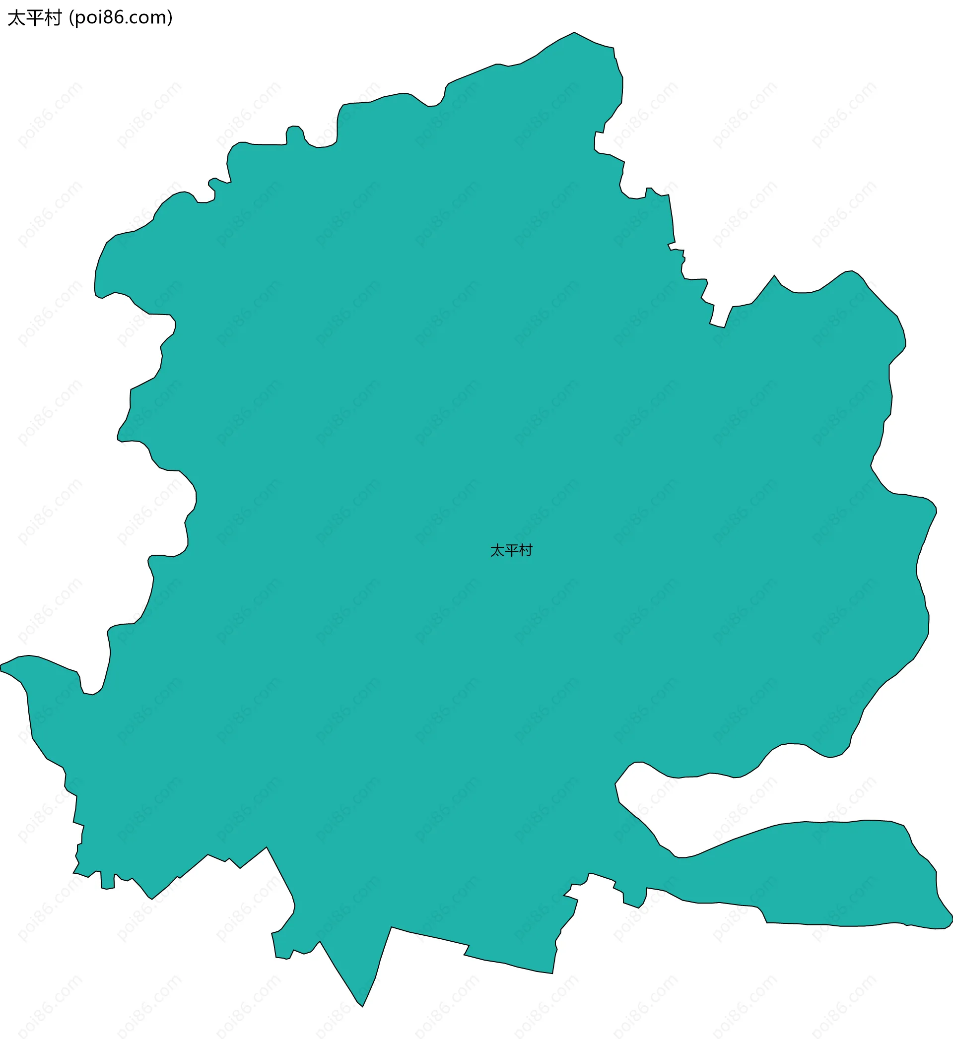 太平村边界地图