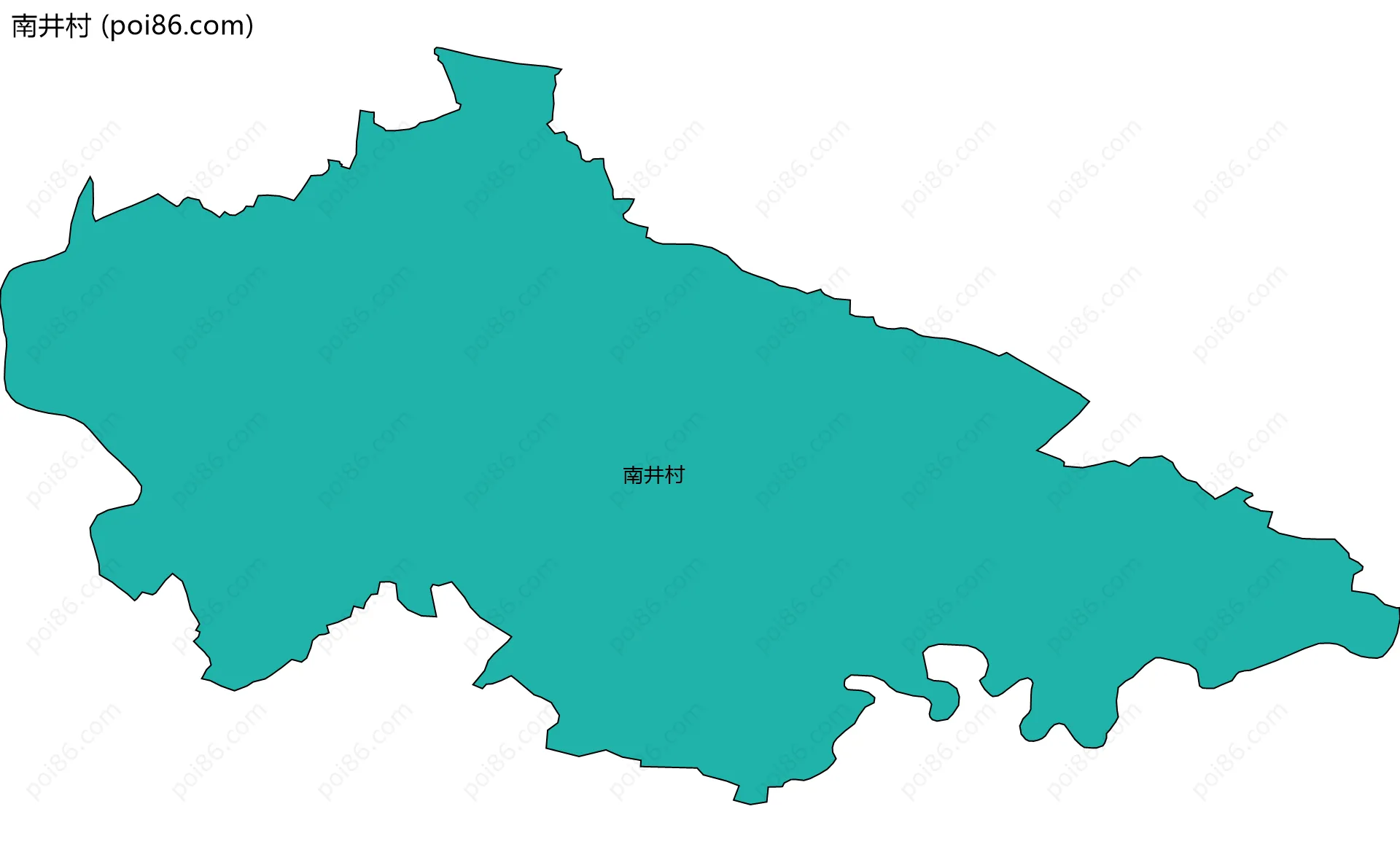 南井村边界地图