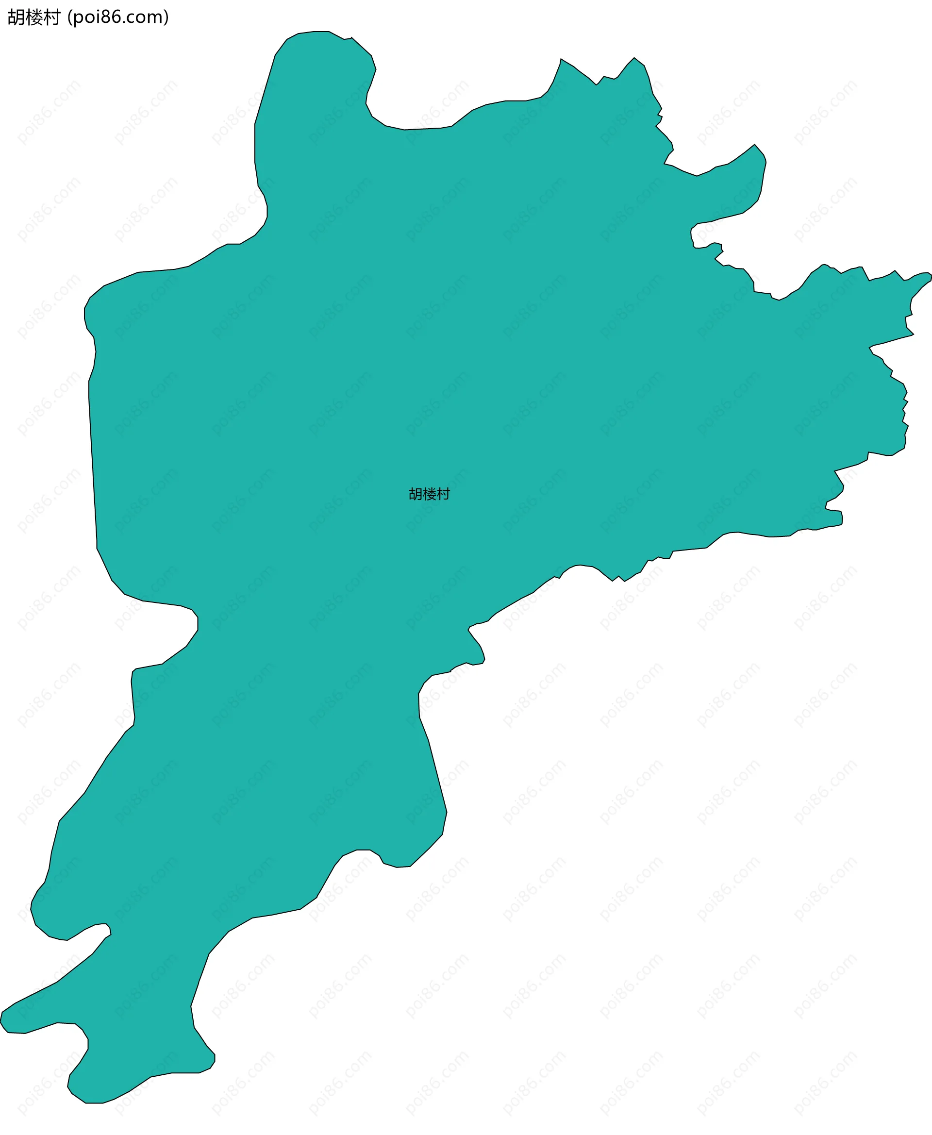 胡楼村边界地图