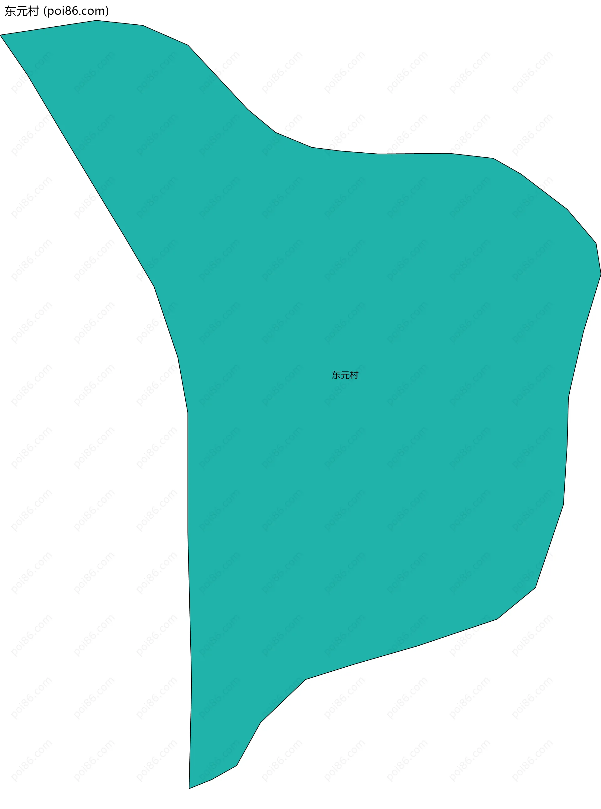 东元村边界地图