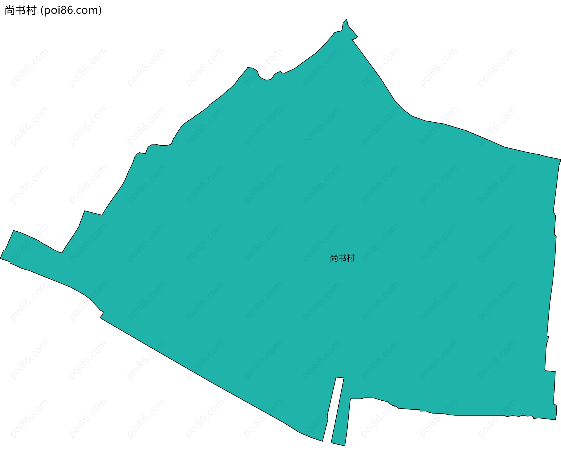 尚书村边界地图