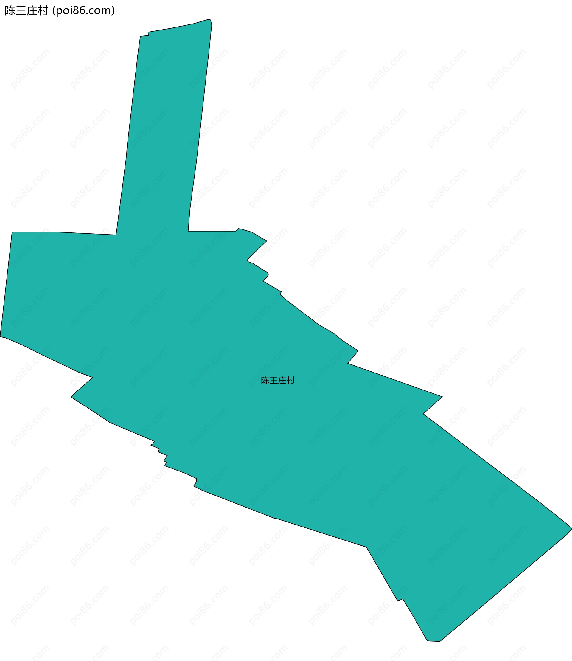陈王庄村边界地图
