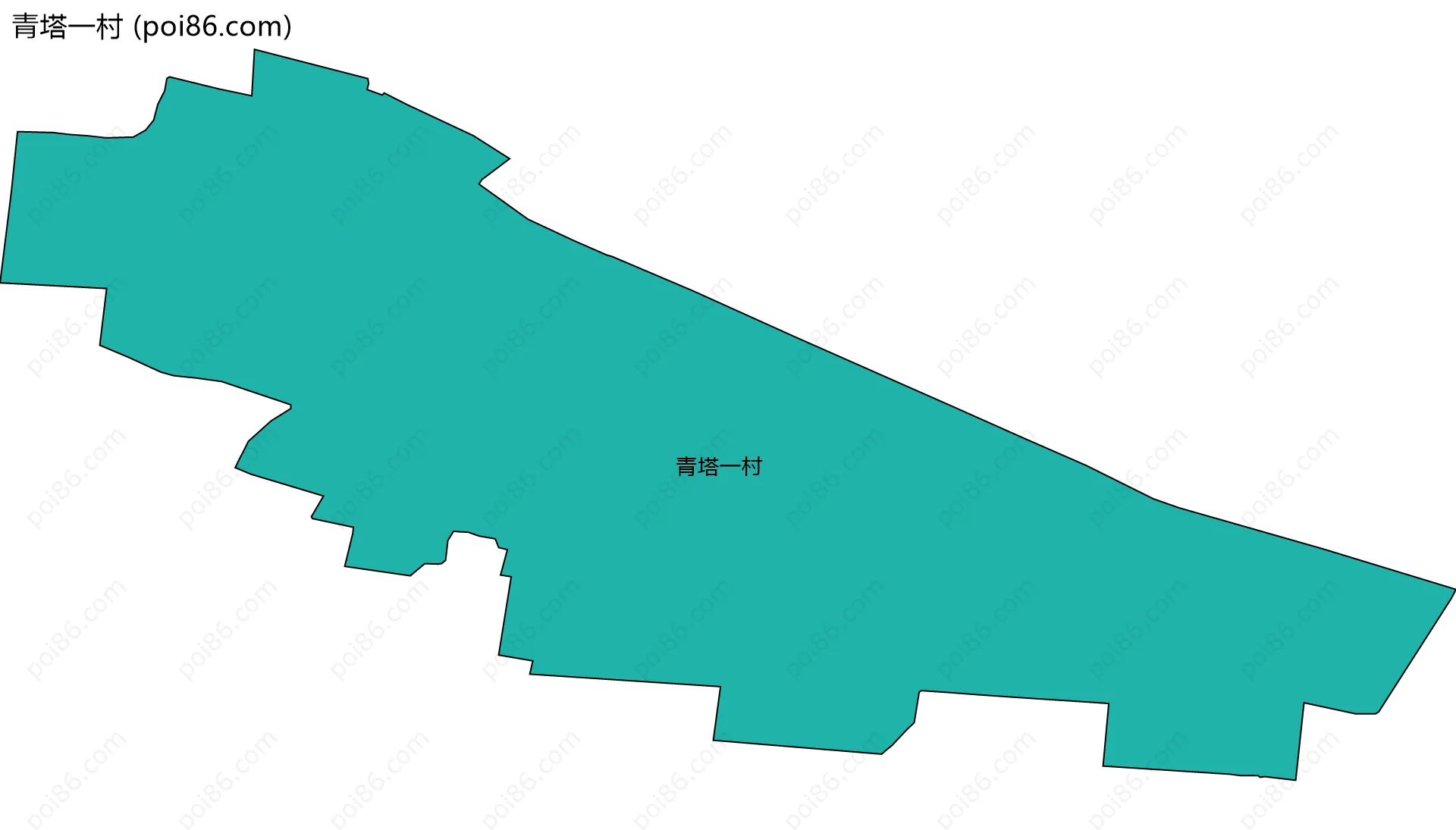 青塔一村边界地图