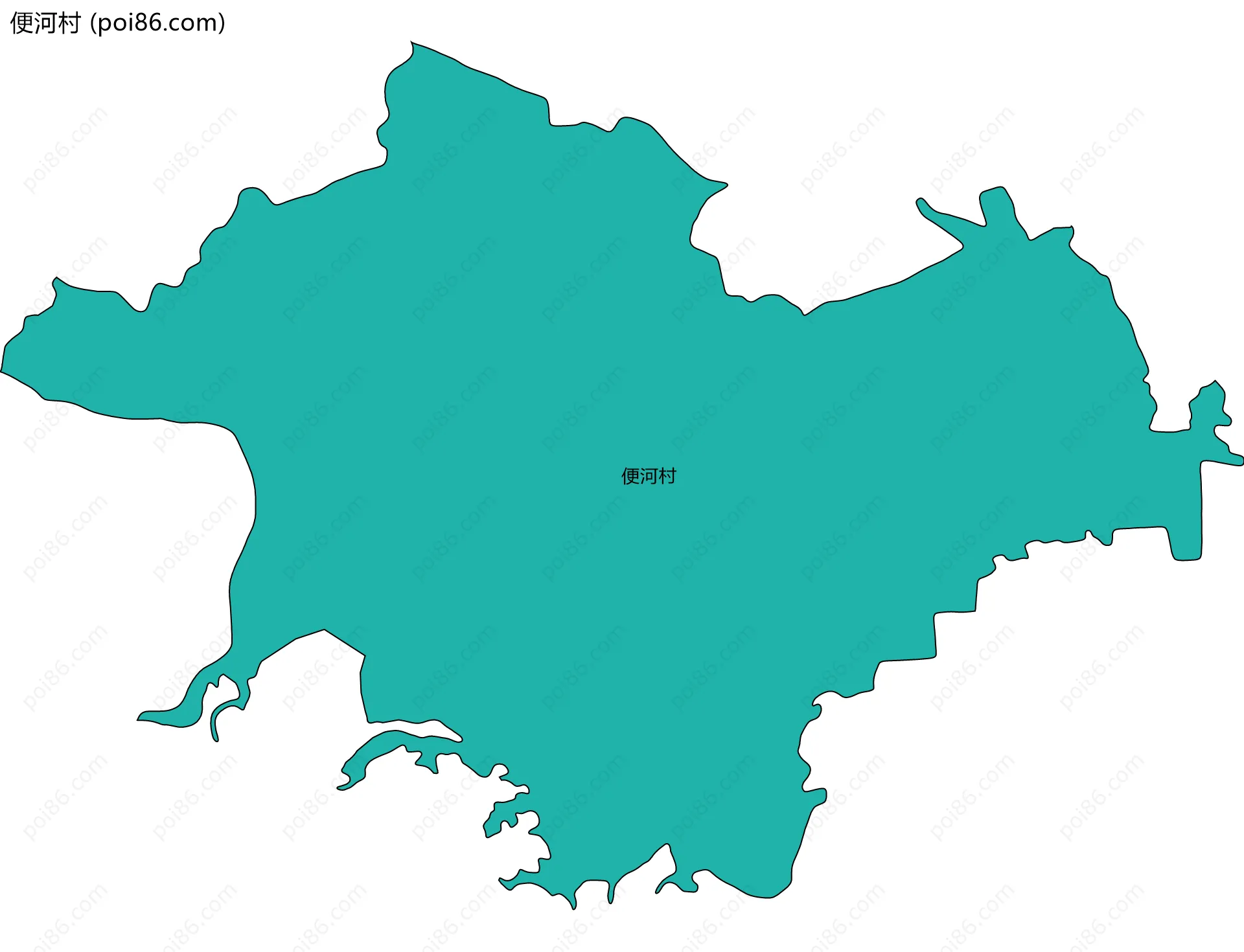 便河村边界地图