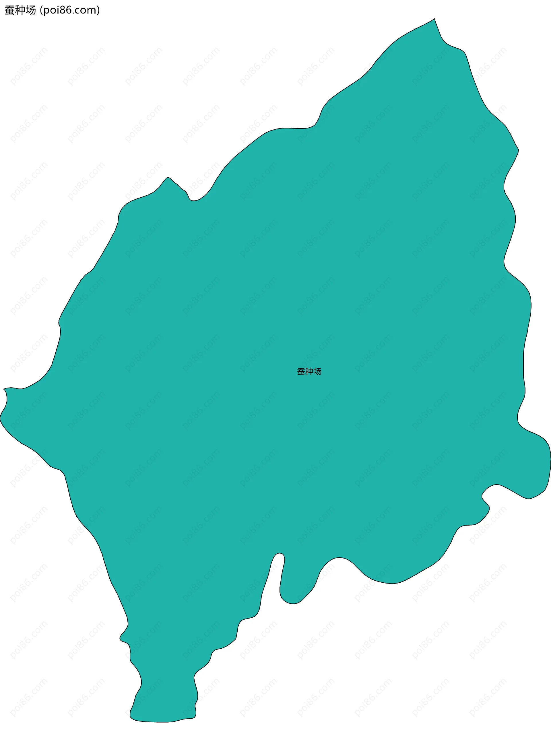 蚕种场边界地图