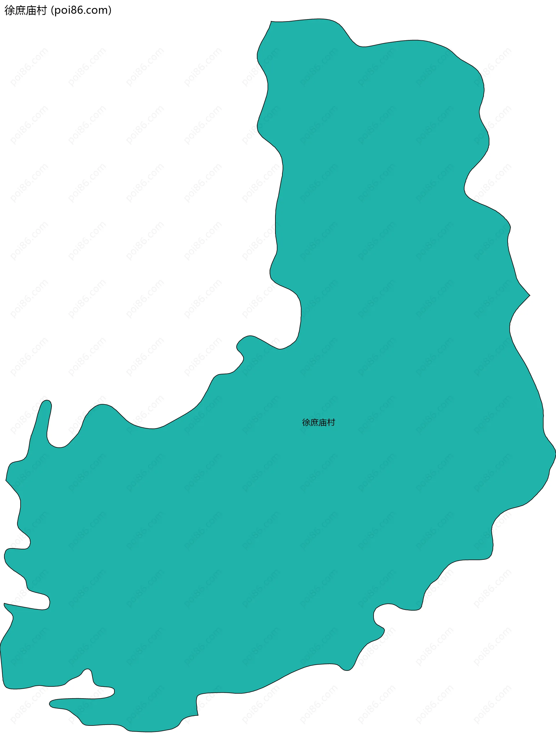 徐庶庙村边界地图