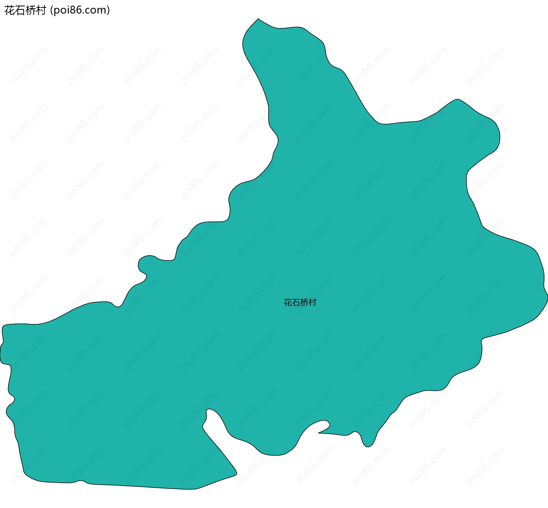 花石桥村边界地图