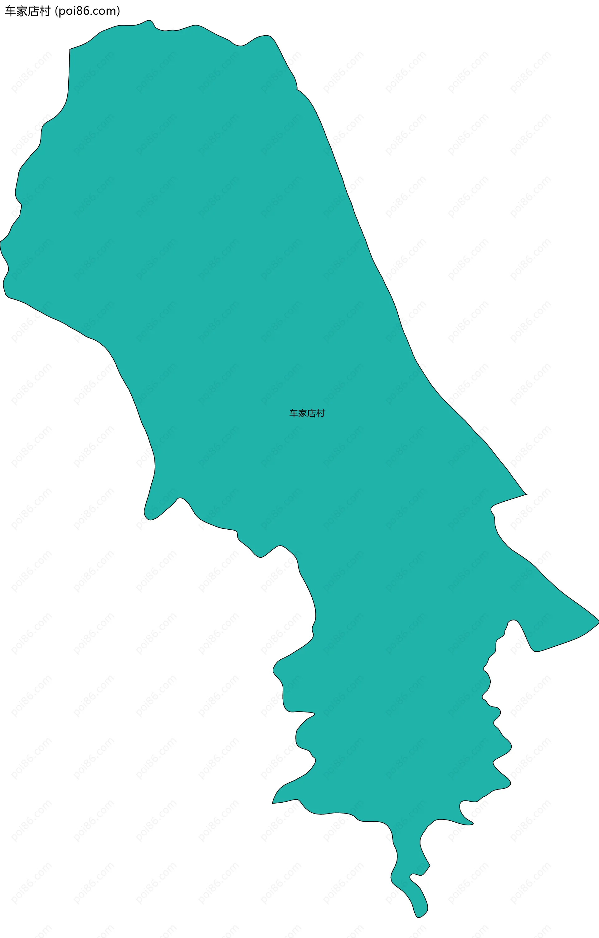 车家店村边界地图