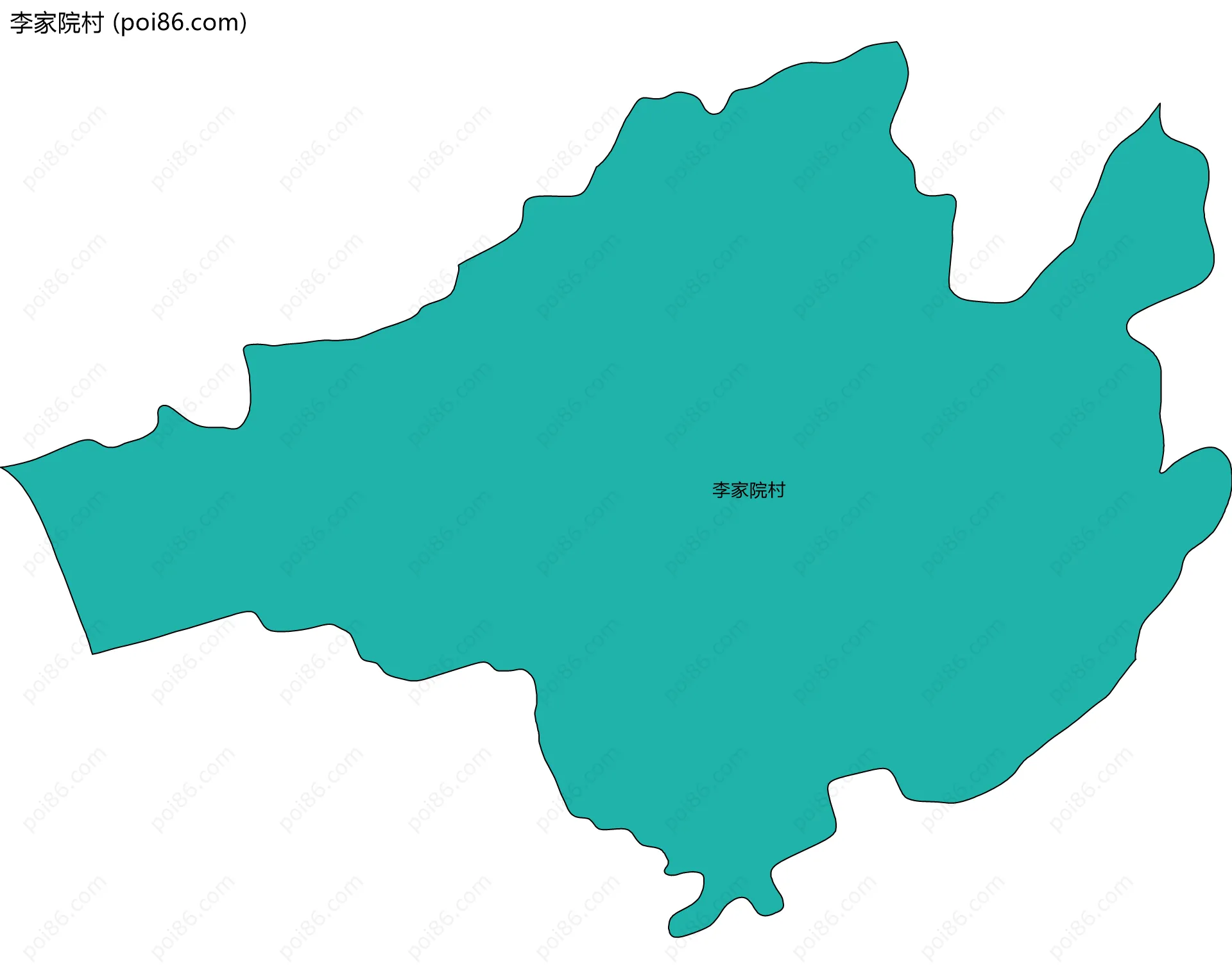 李家院村边界地图
