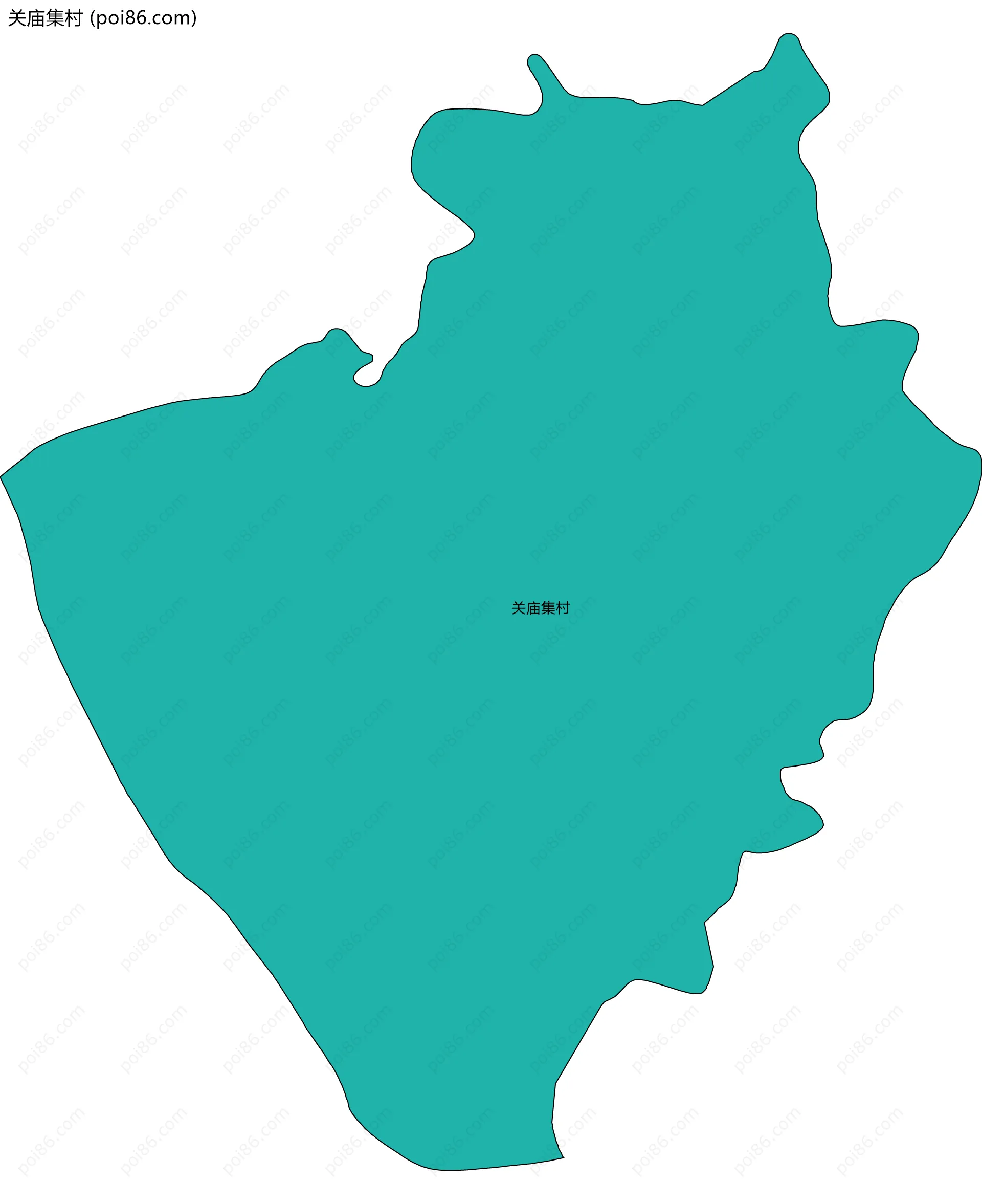 关庙集村边界地图