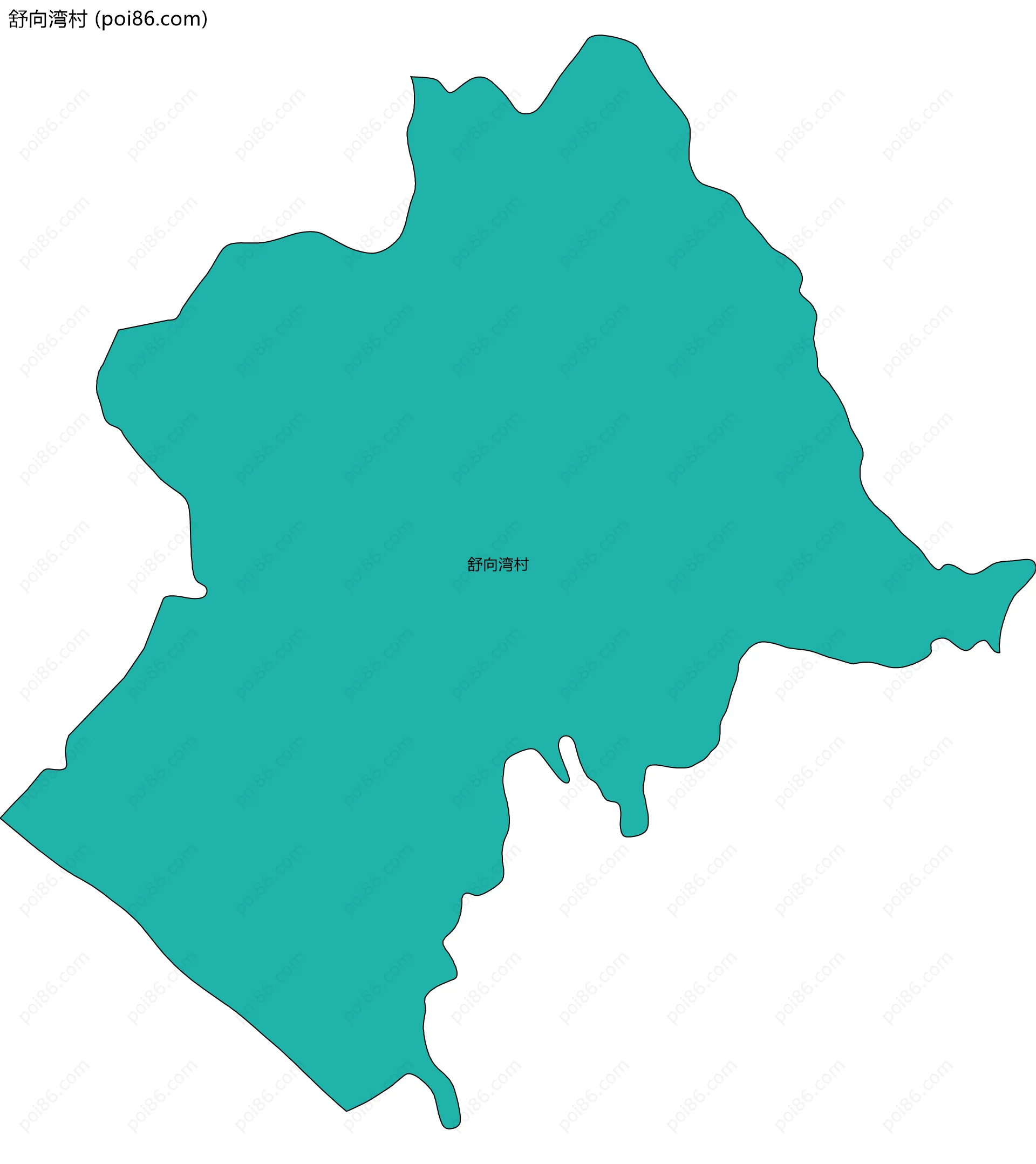 舒向湾村边界地图