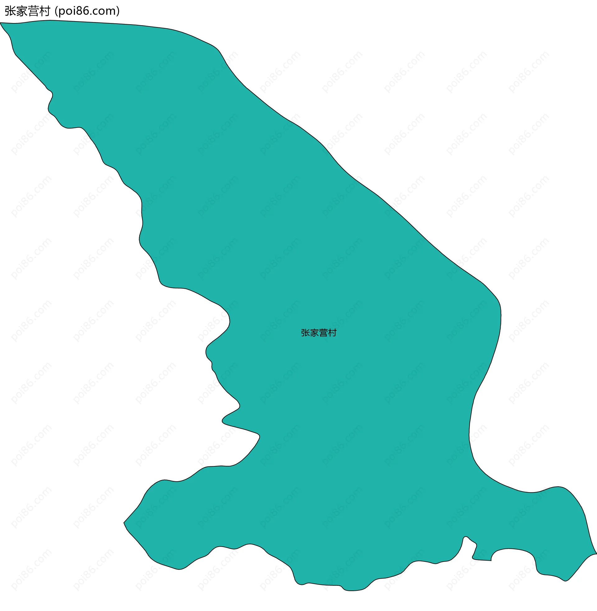 张家营村边界地图