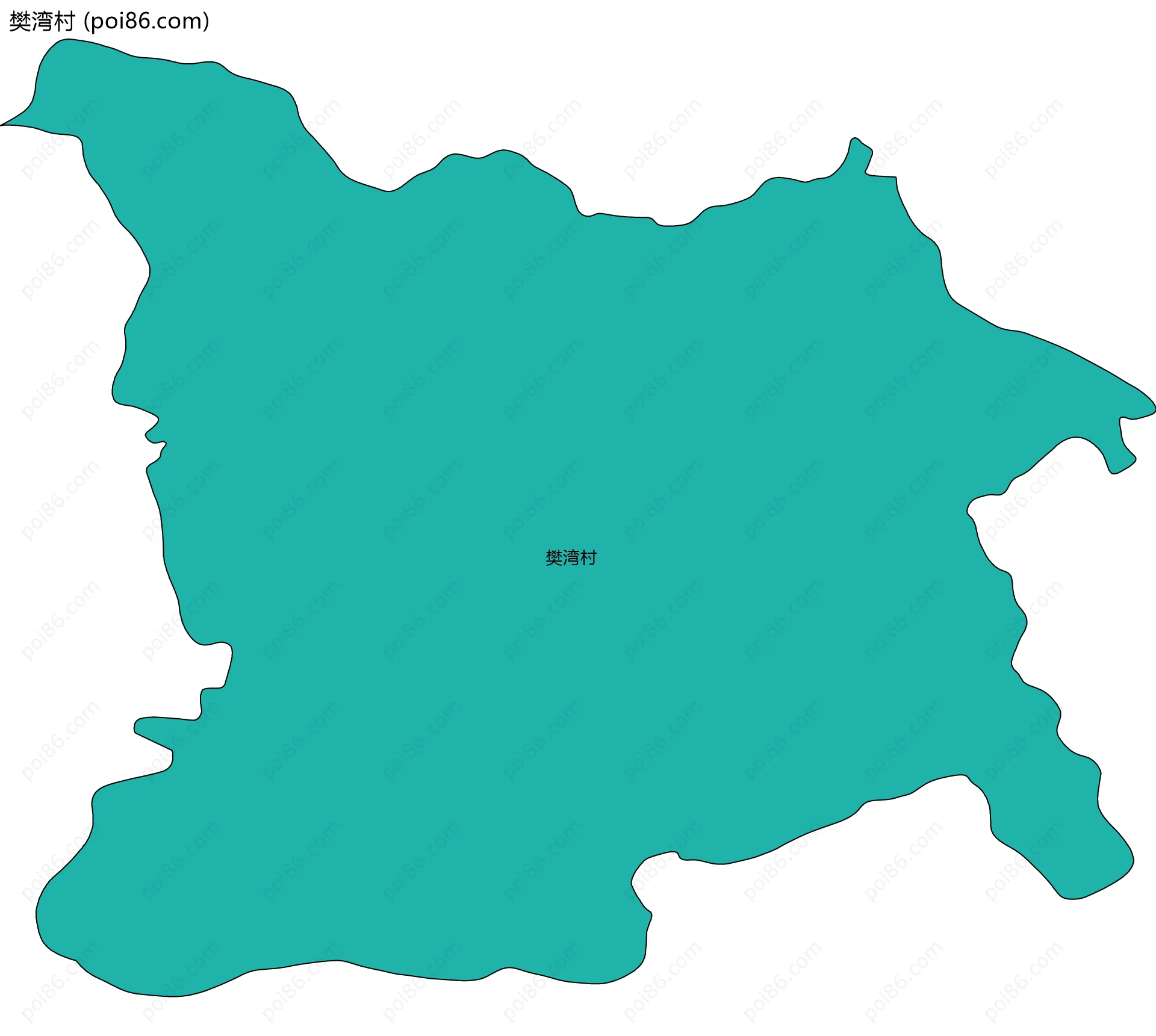 樊湾村边界地图