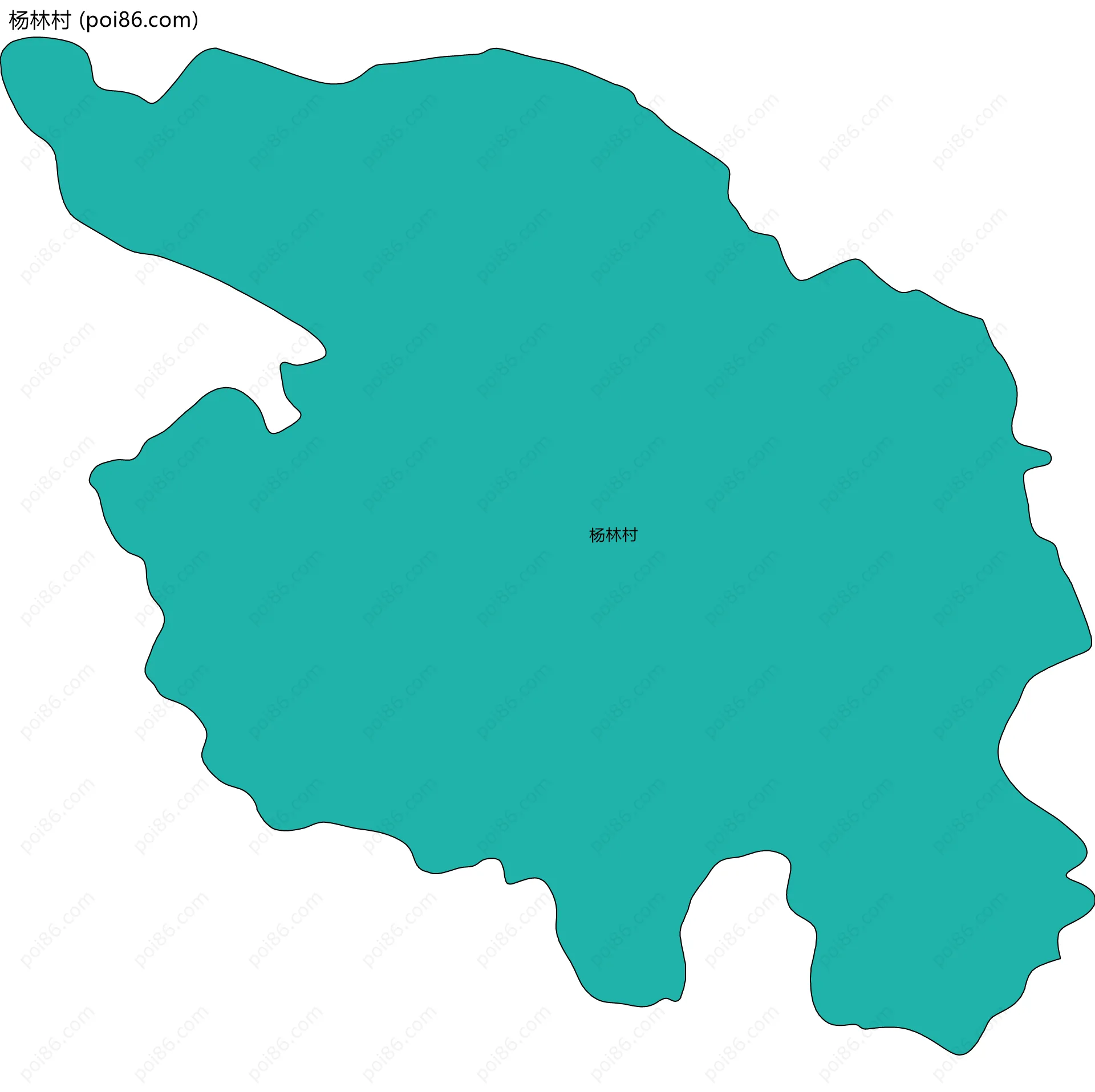 杨林村边界地图