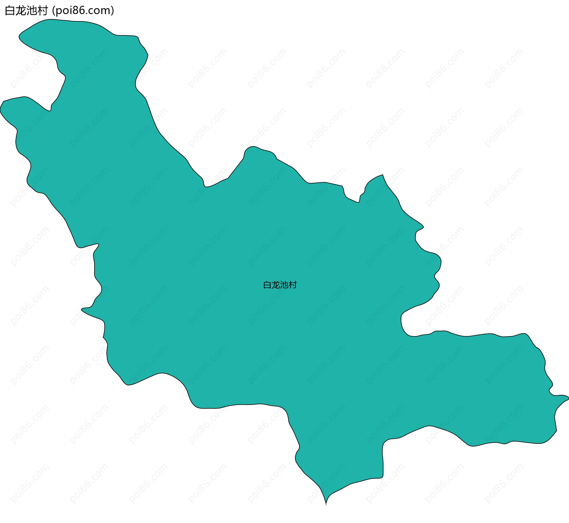 白龙池村边界地图