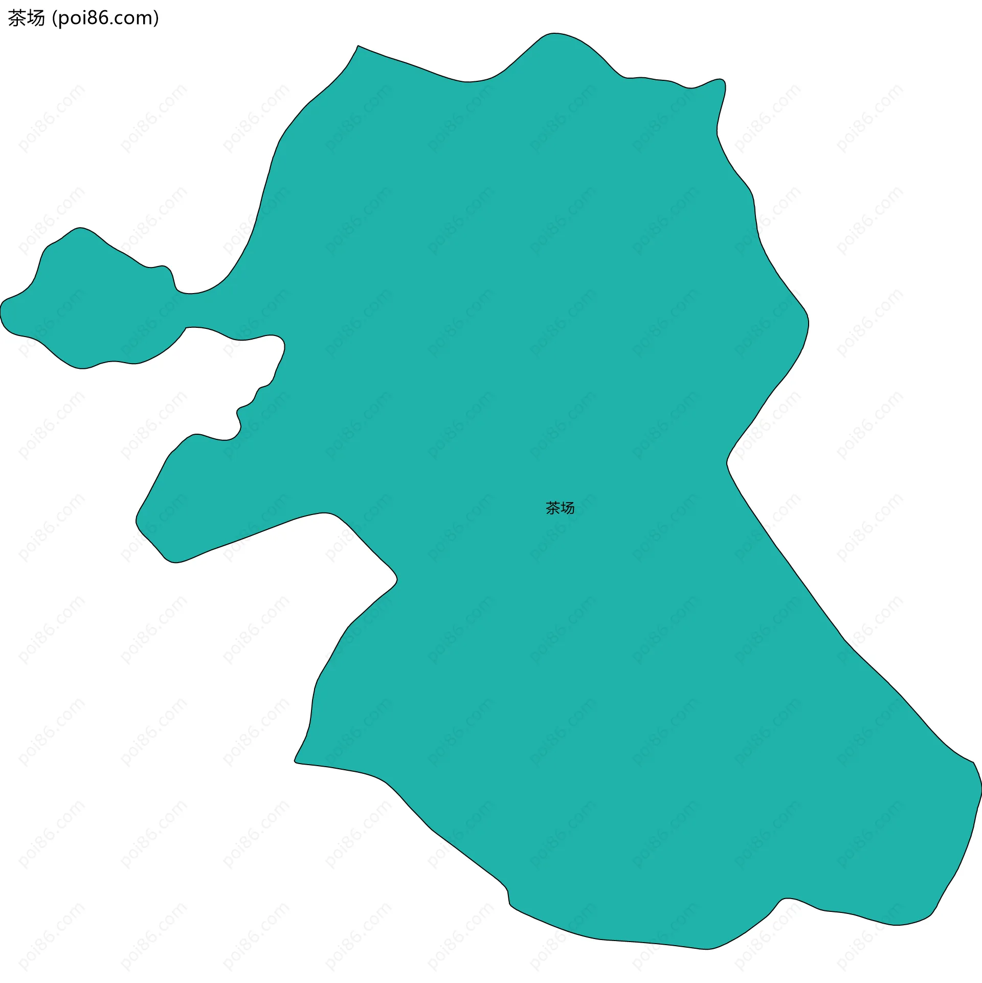 茶场边界地图