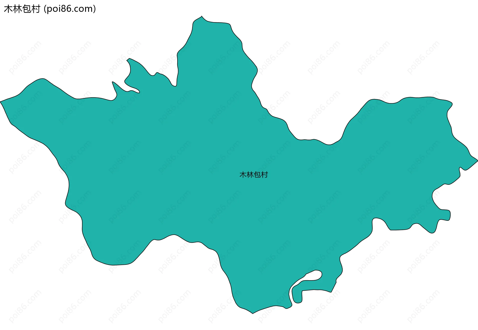 木林包村边界地图