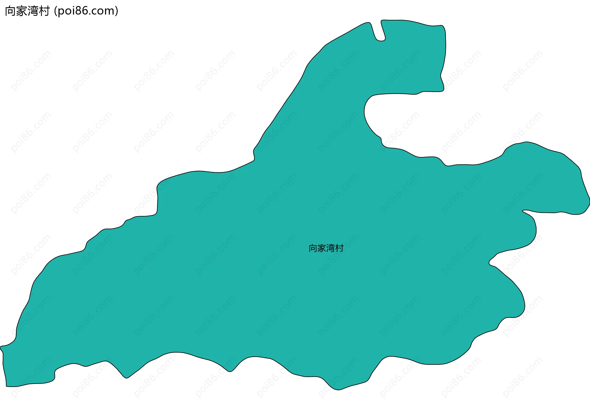 向家湾村边界地图