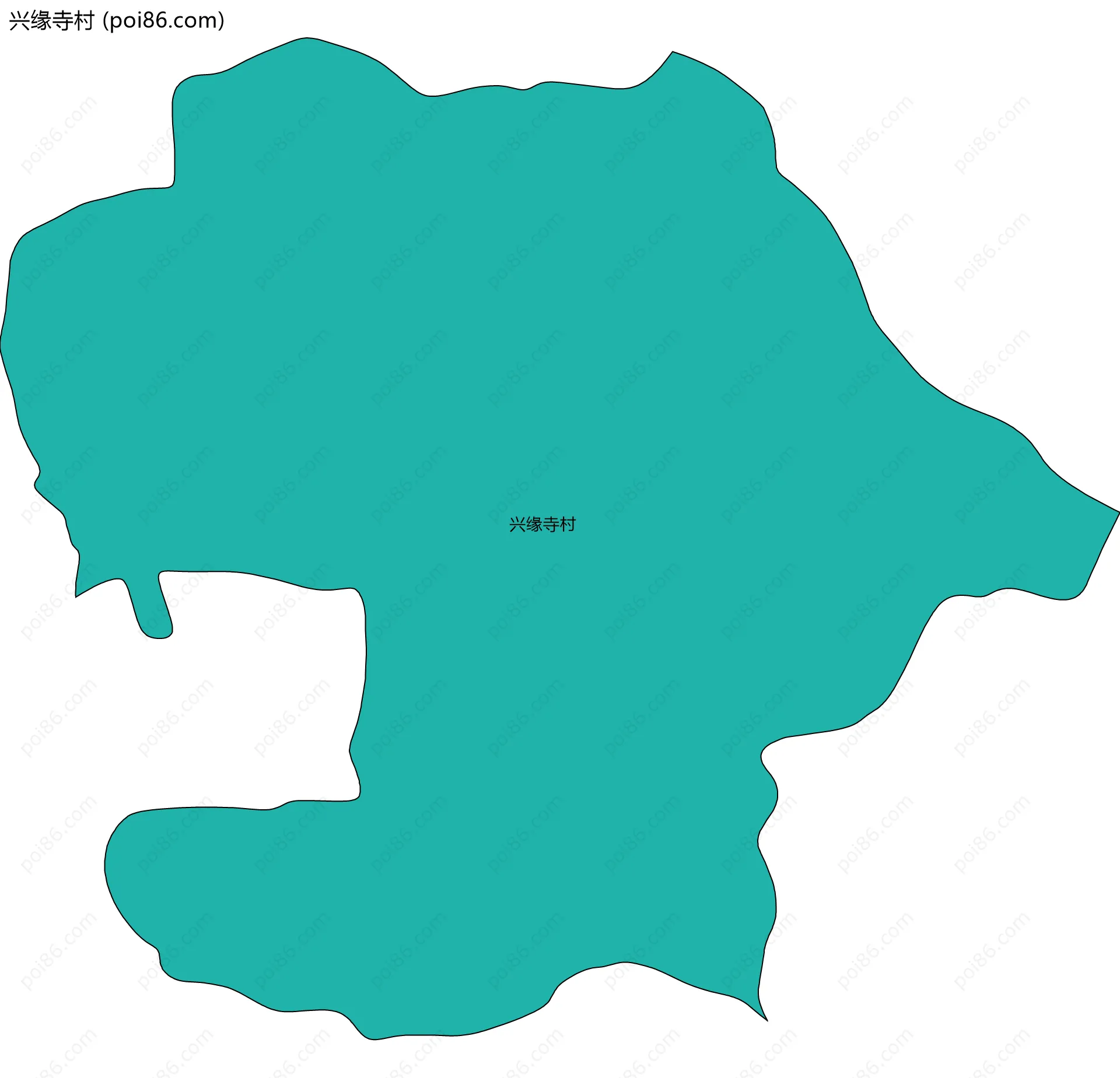 兴缘寺村边界地图