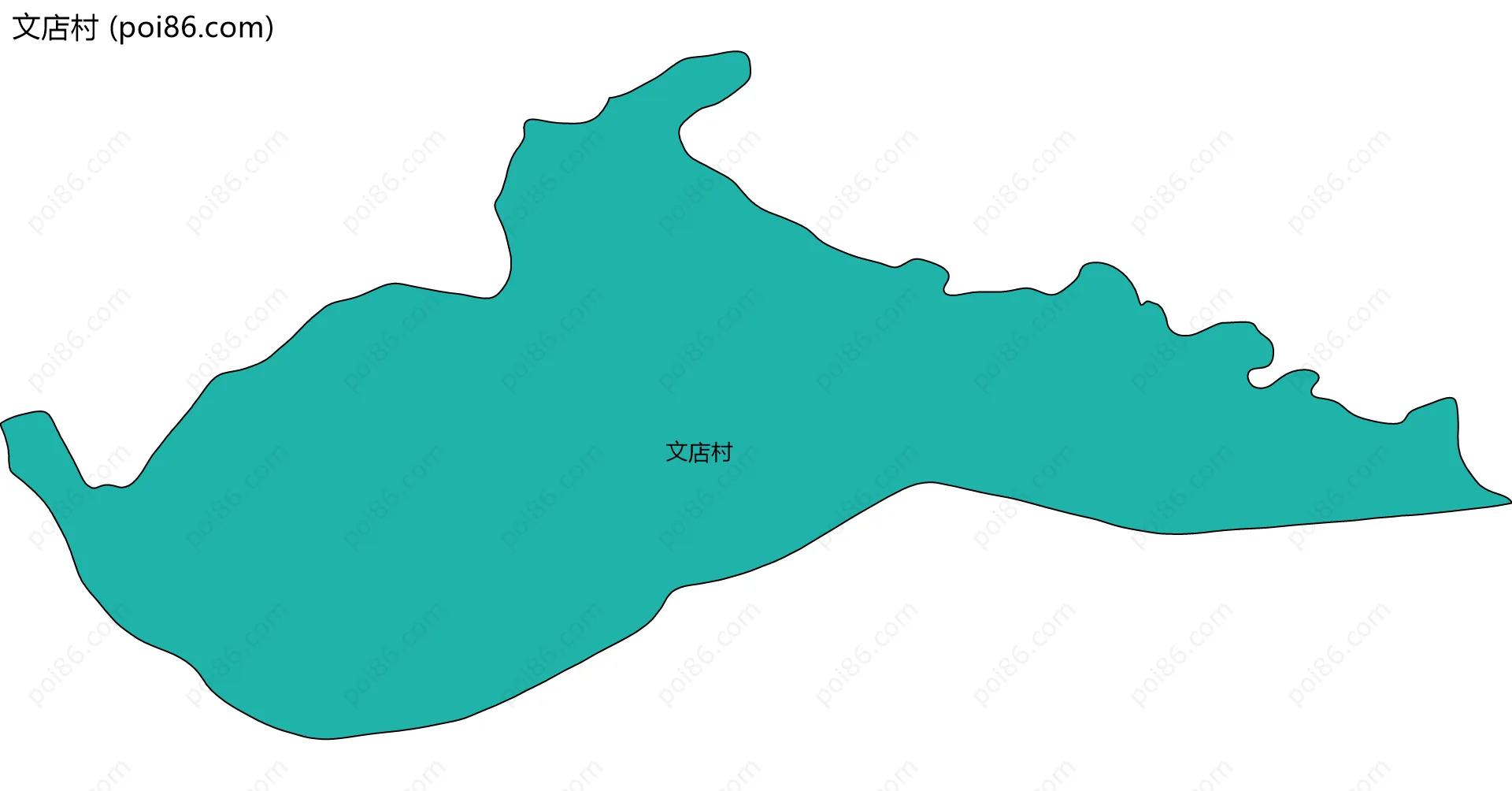 文店村边界地图