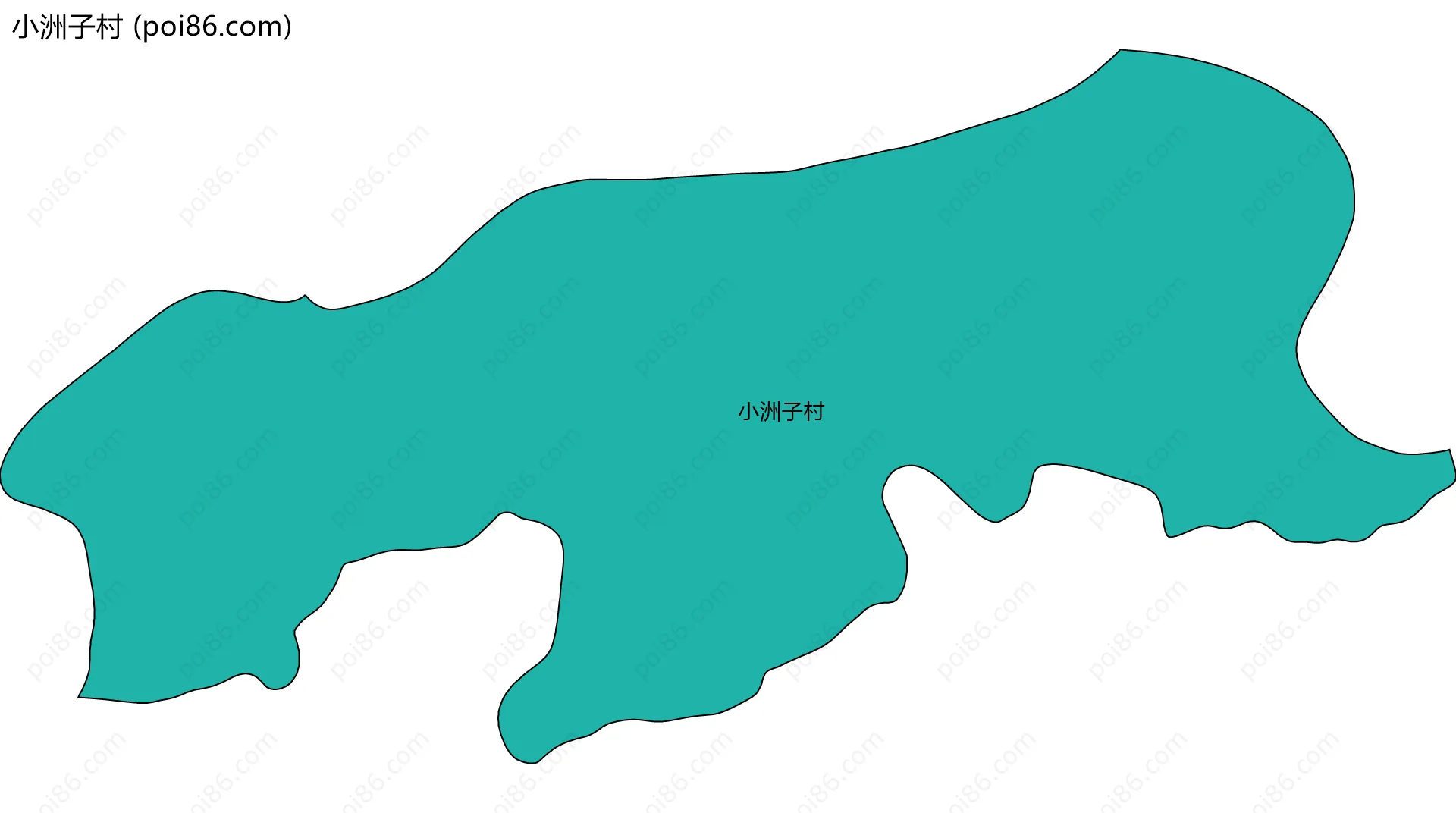 小洲子村边界地图