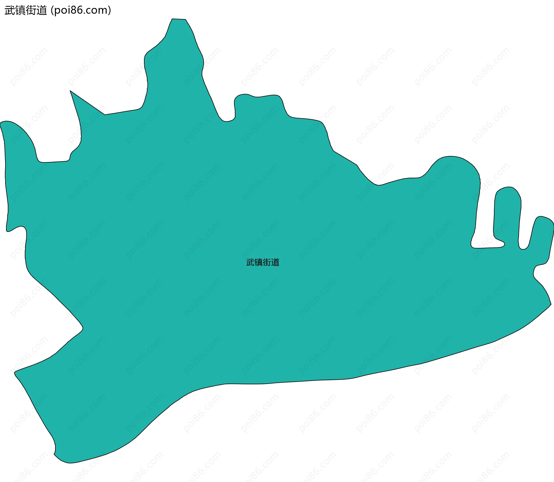 武镇街道边界地图