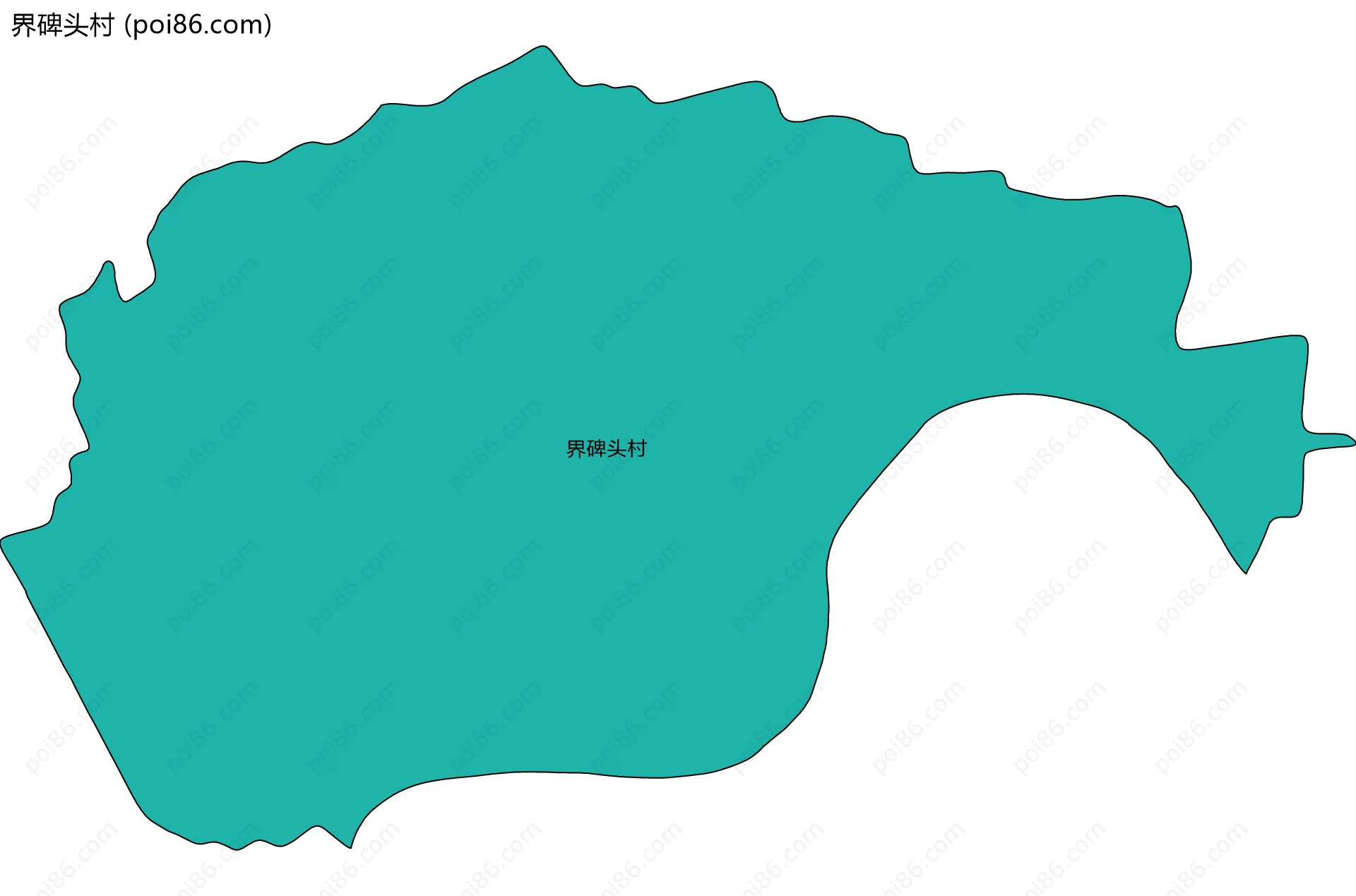 界碑头村边界地图