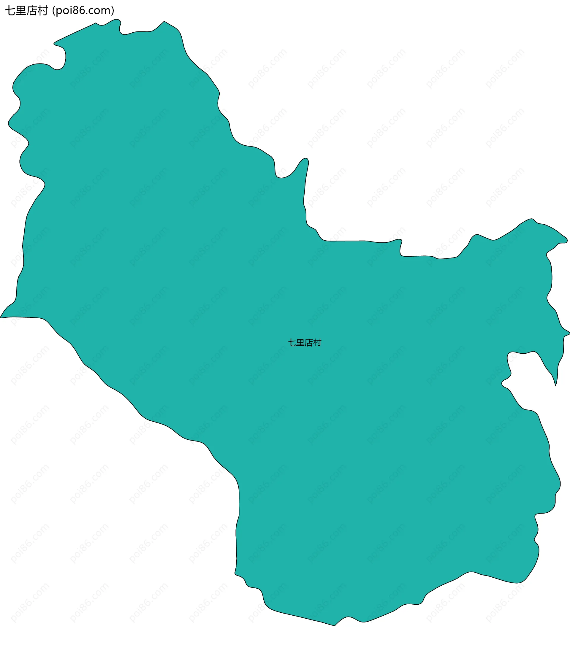 七里店村边界地图