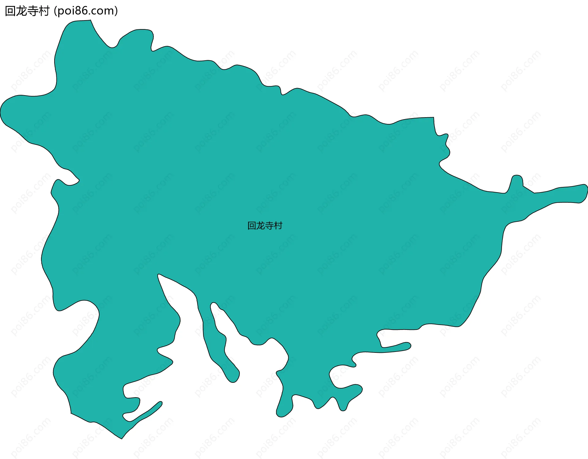 回龙寺村边界地图
