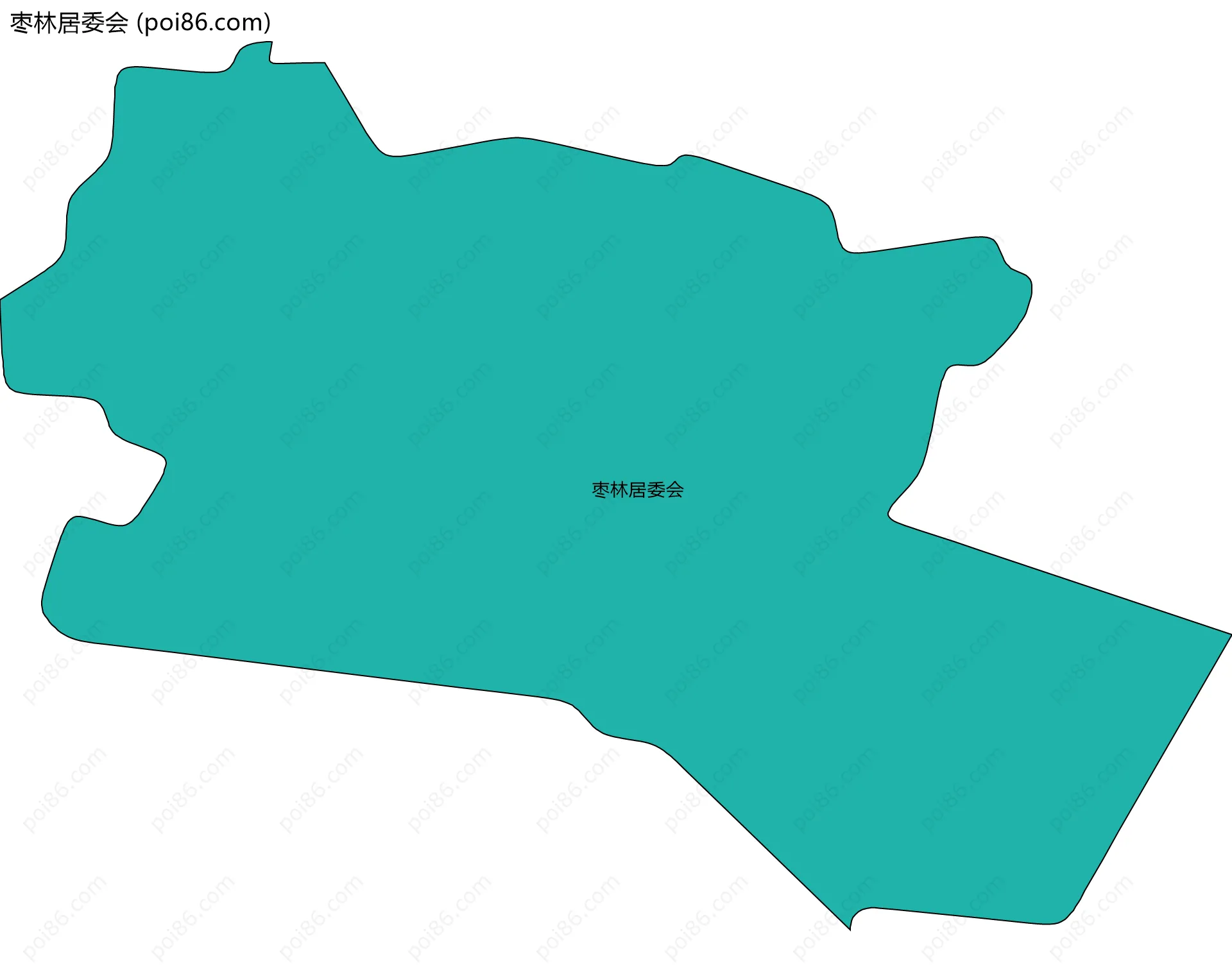 枣林居委会边界地图