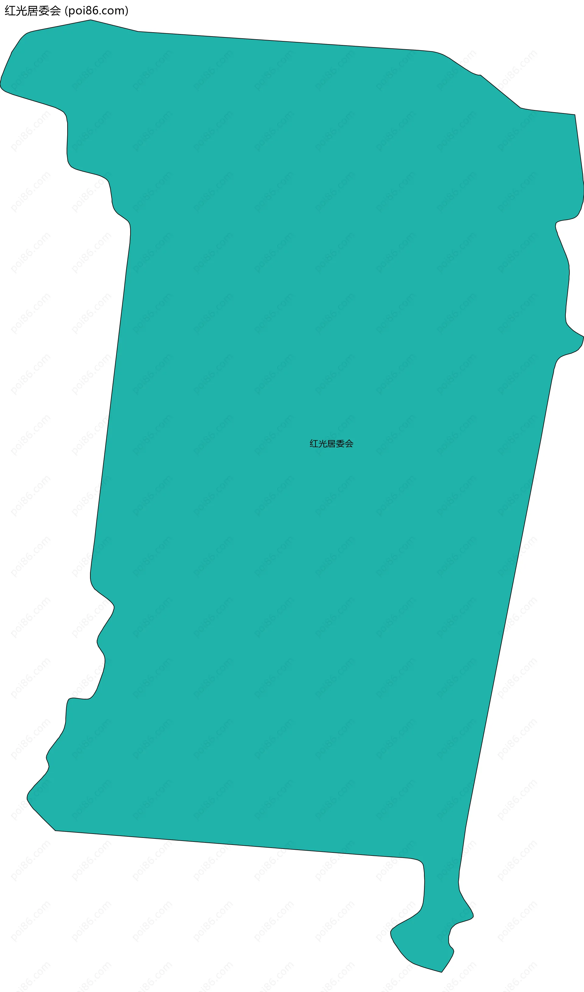 红光居委会边界地图