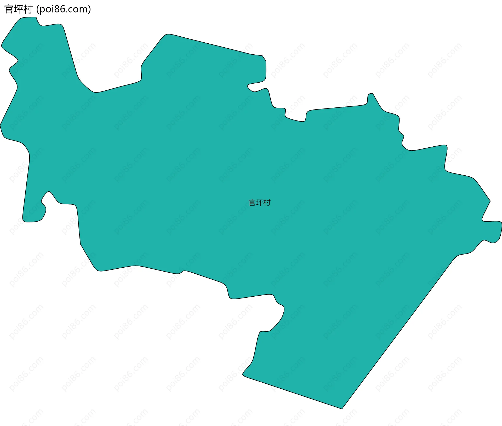 官坪村边界地图