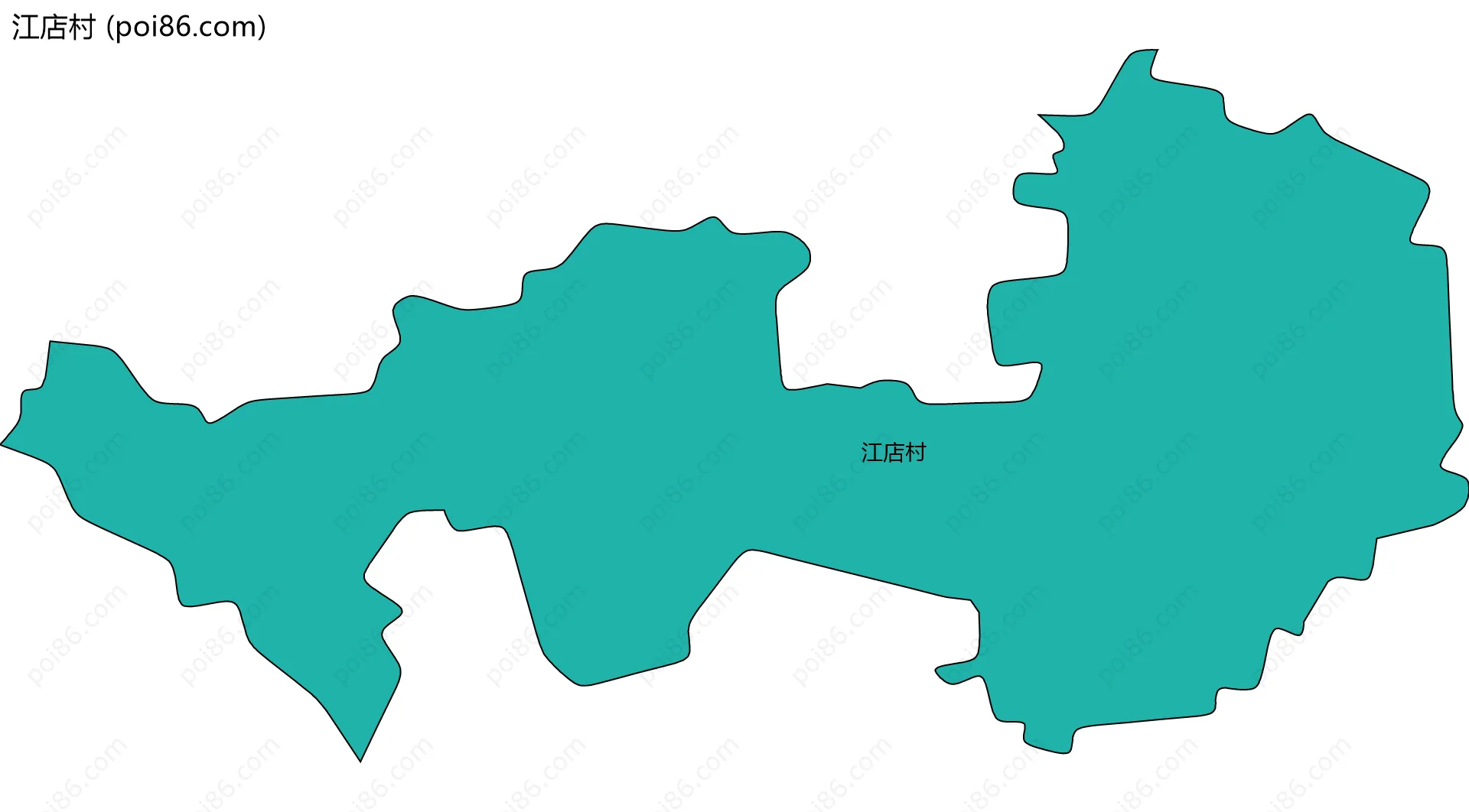 江店村边界地图