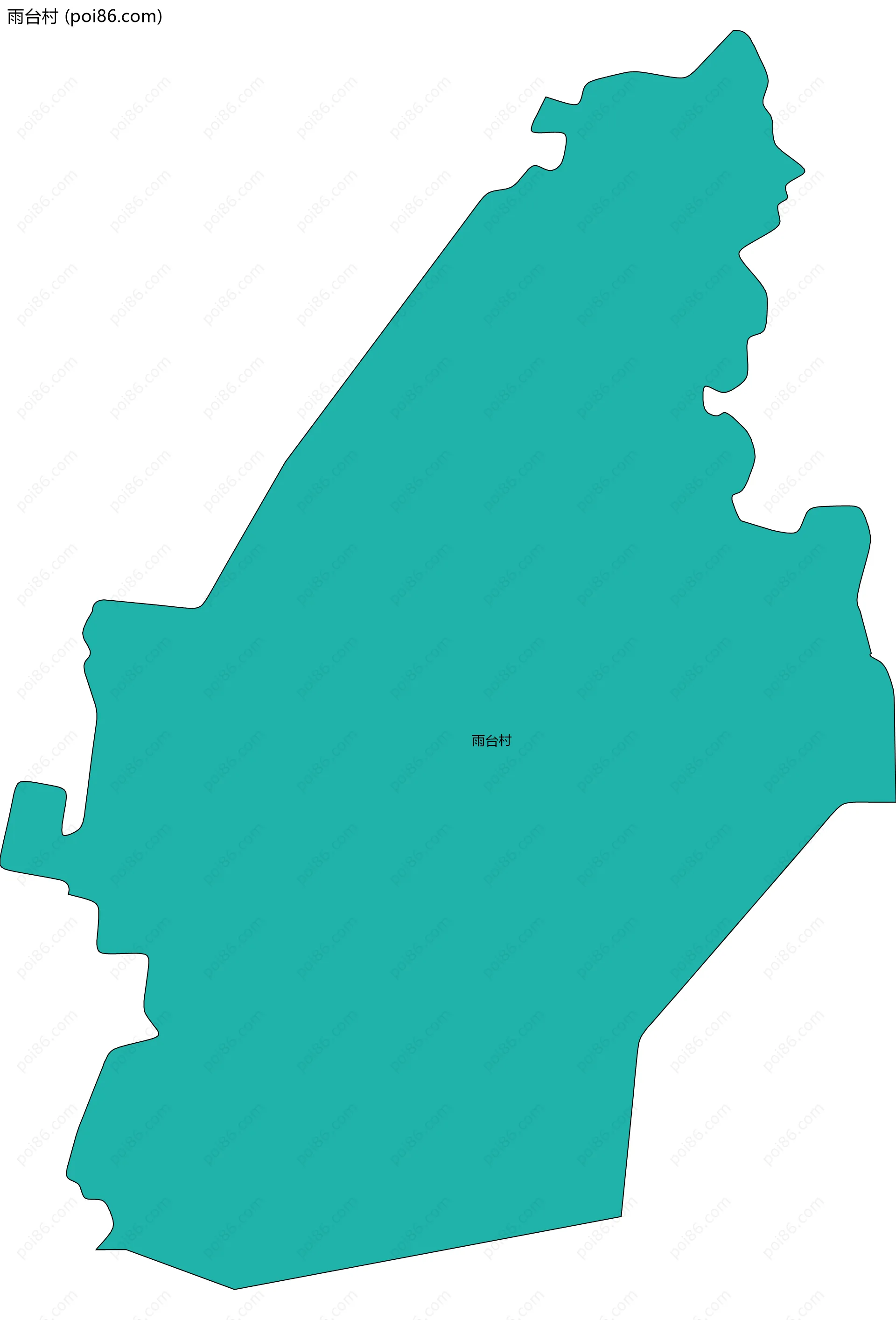 雨台村边界地图