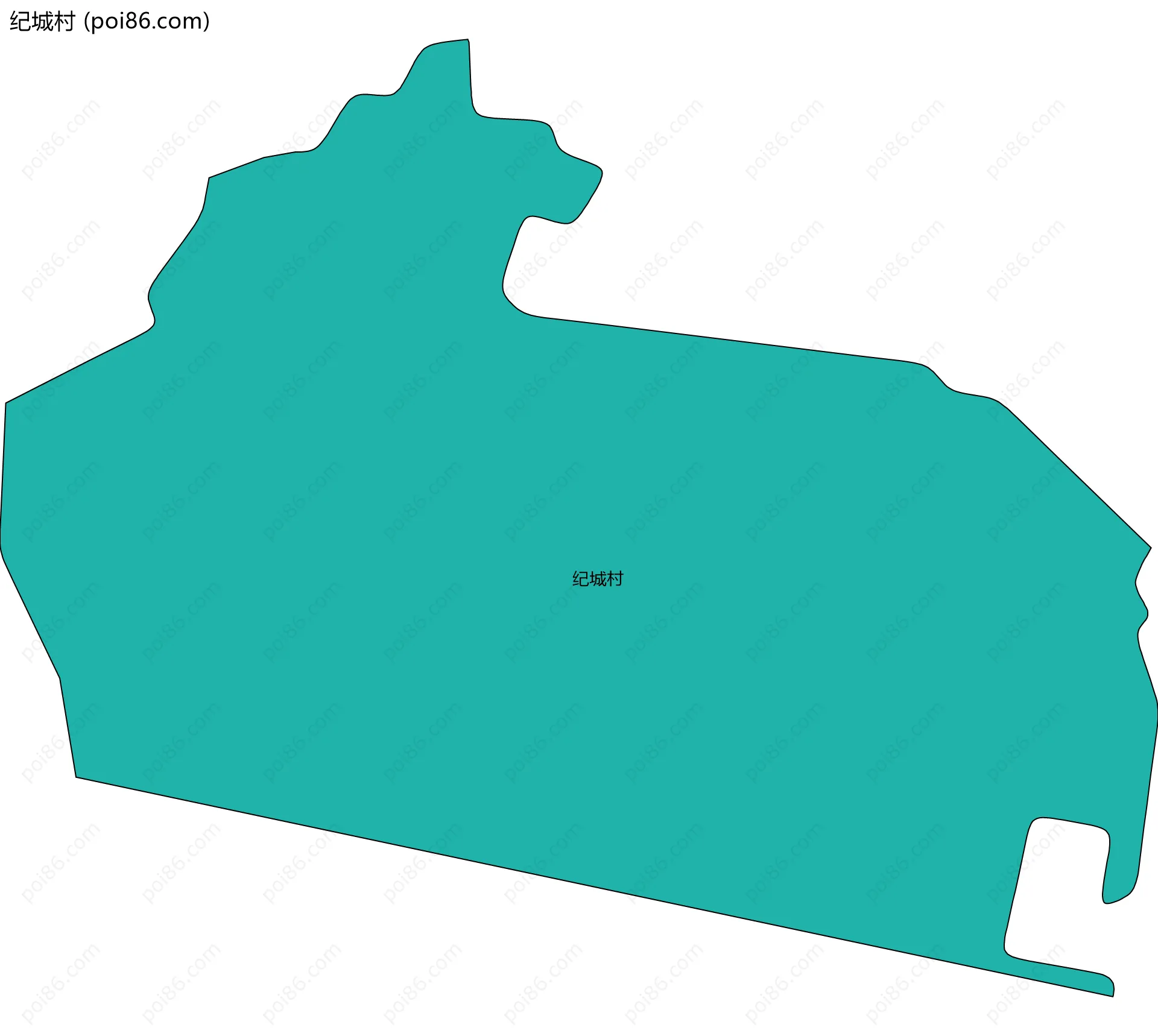 纪城村边界地图