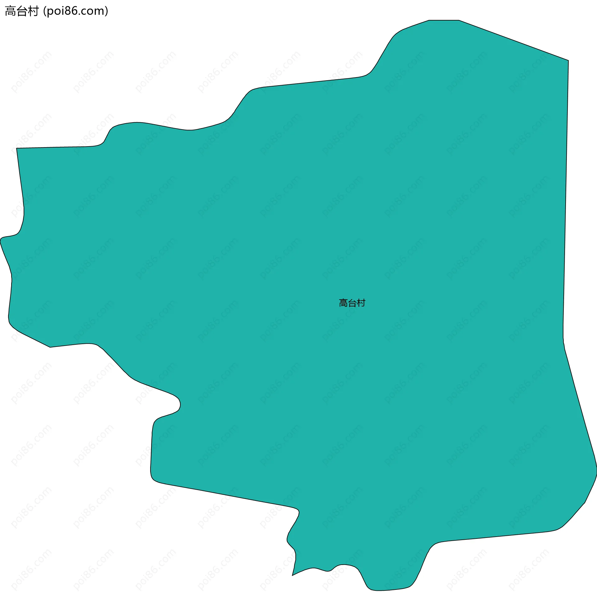 高台村边界地图