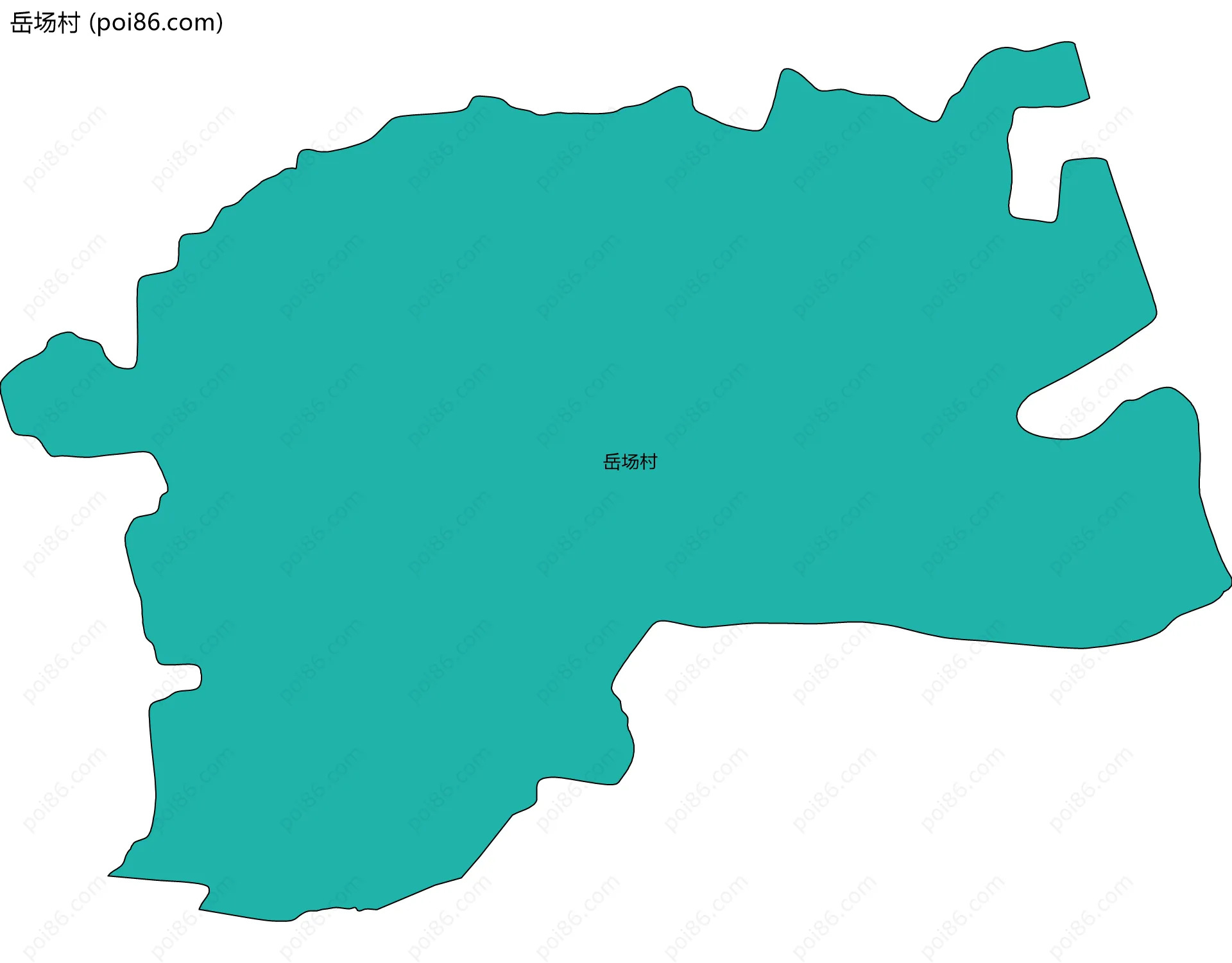 岳场村边界地图
