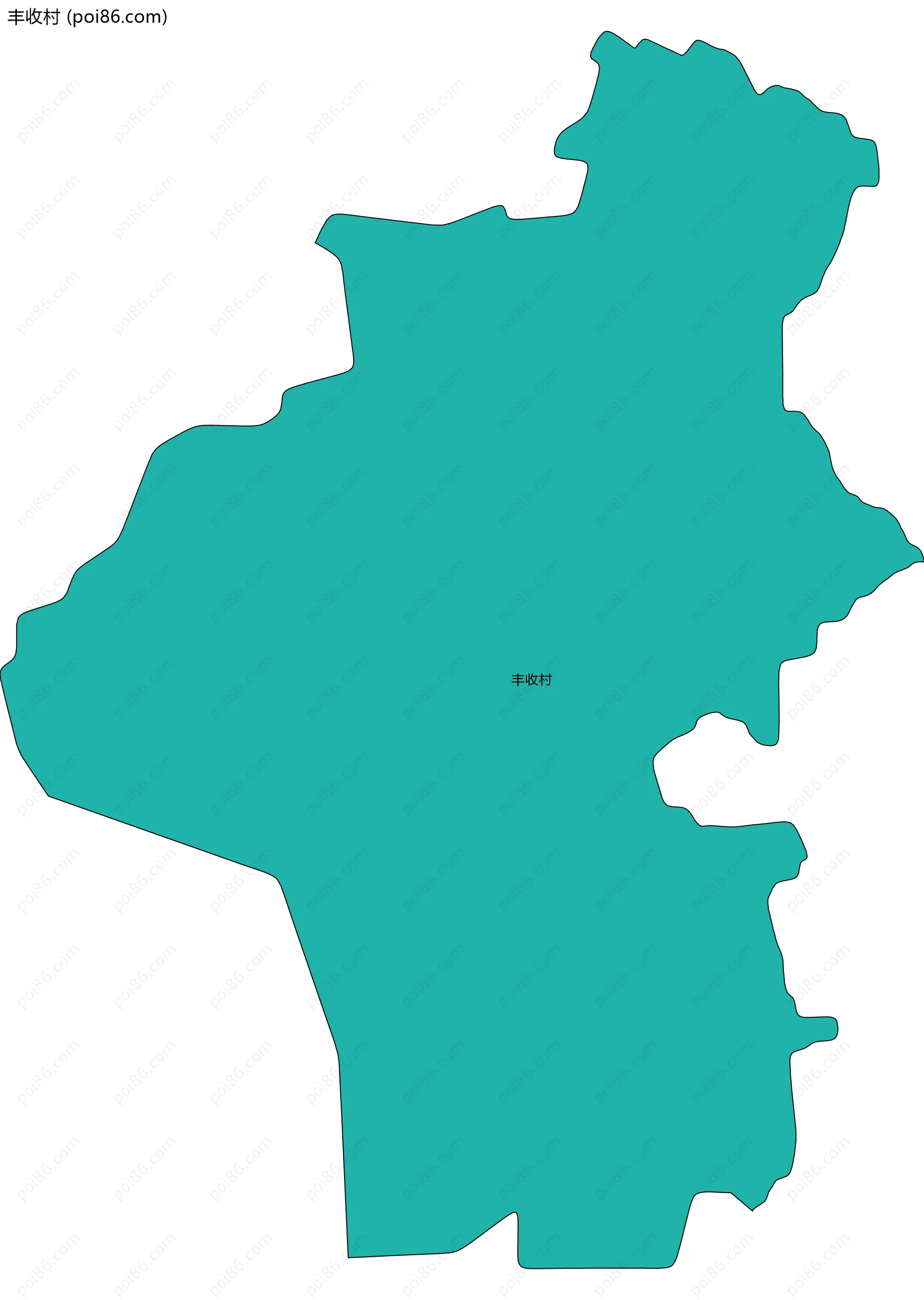 丰收村边界地图