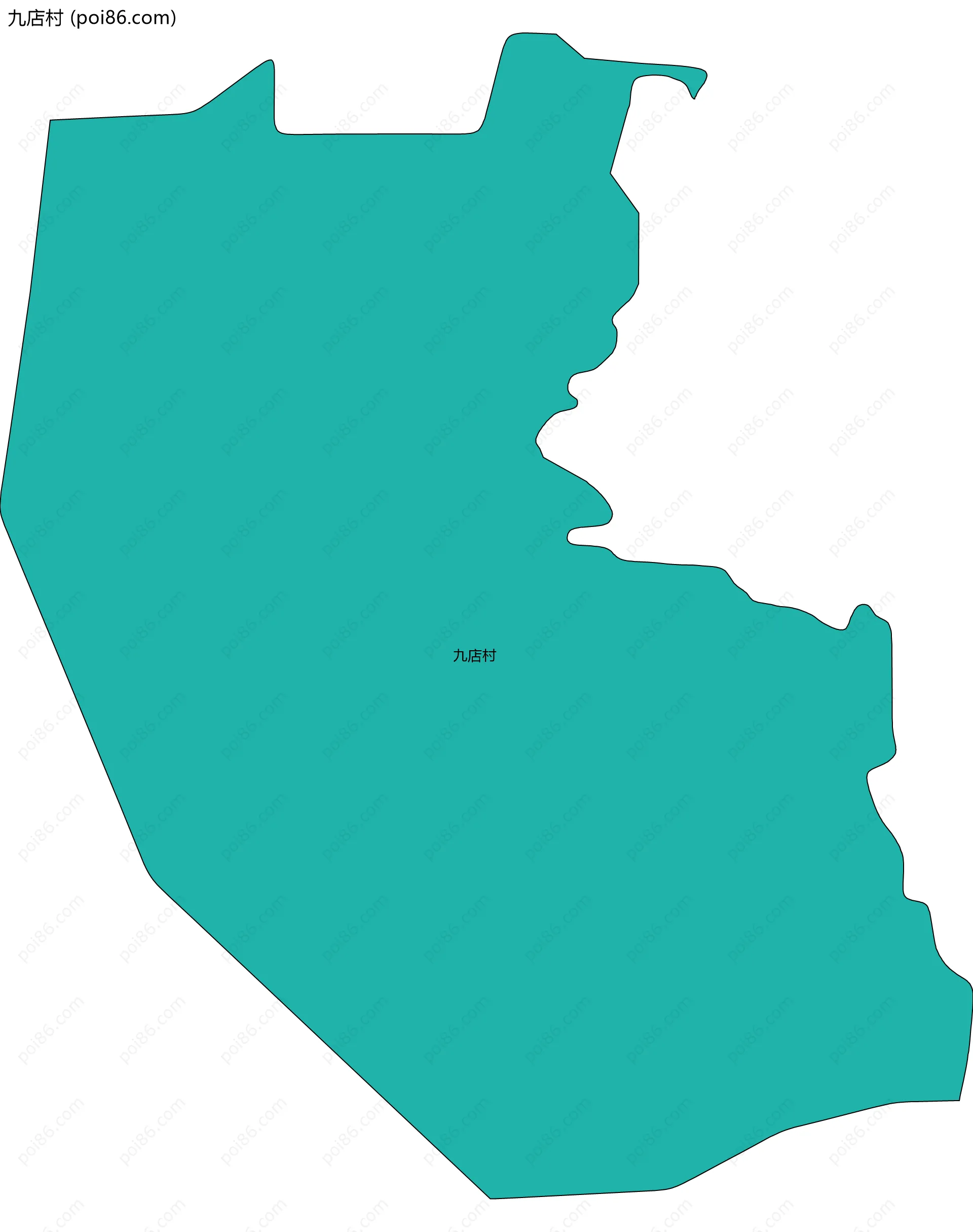 九店村边界地图