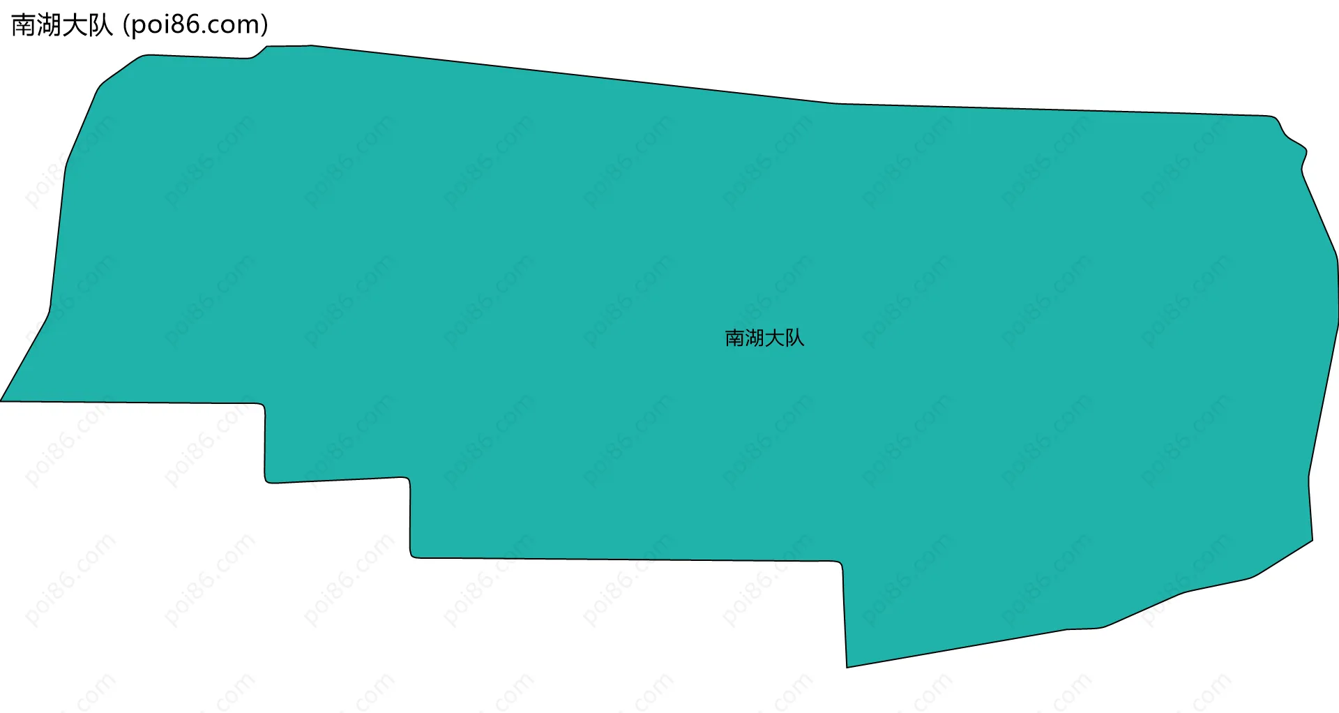 南湖大队边界地图