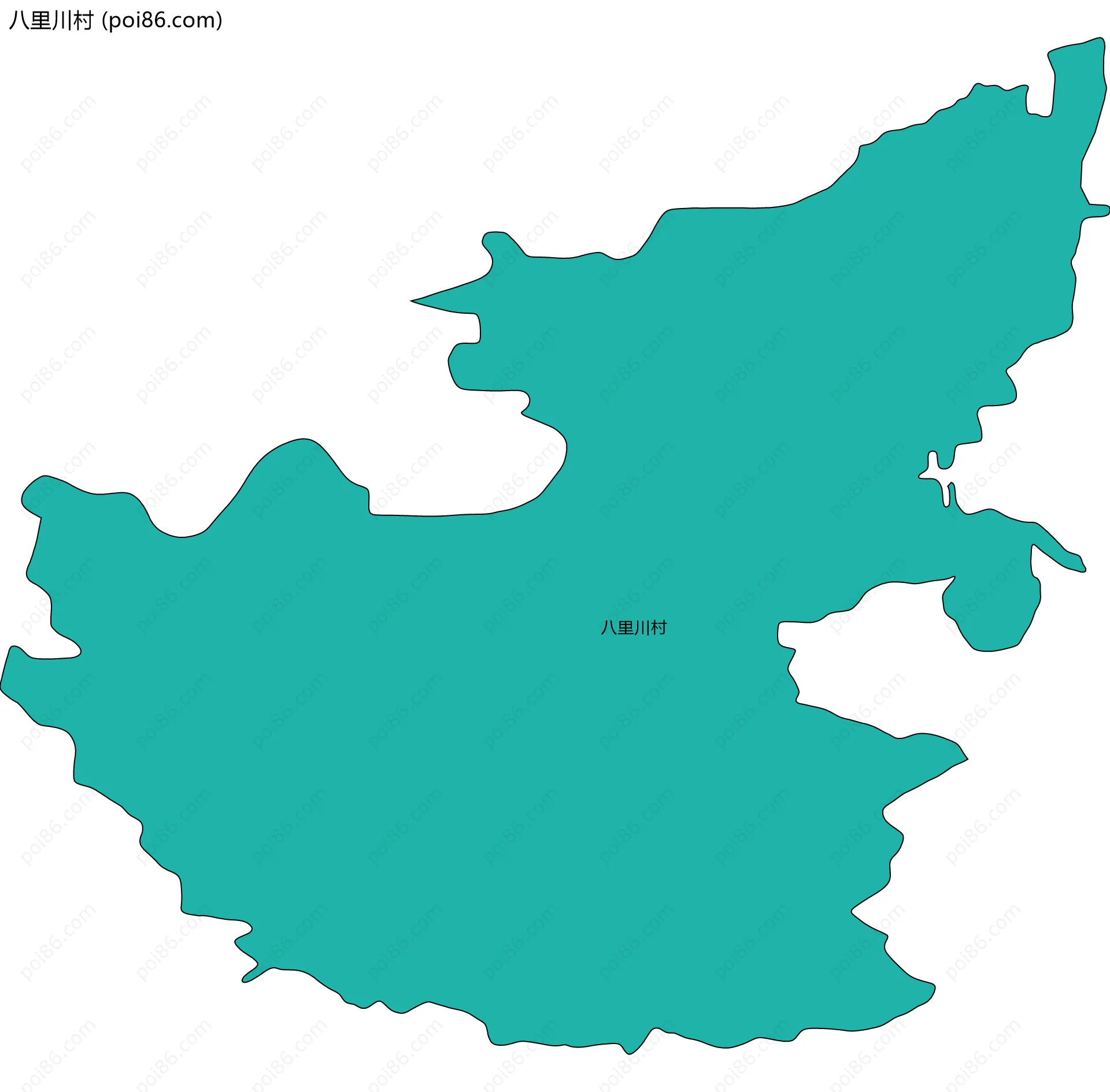 八里川村边界地图