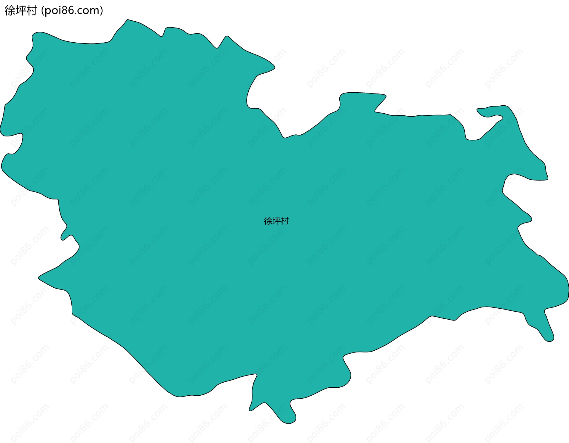 徐坪村边界地图