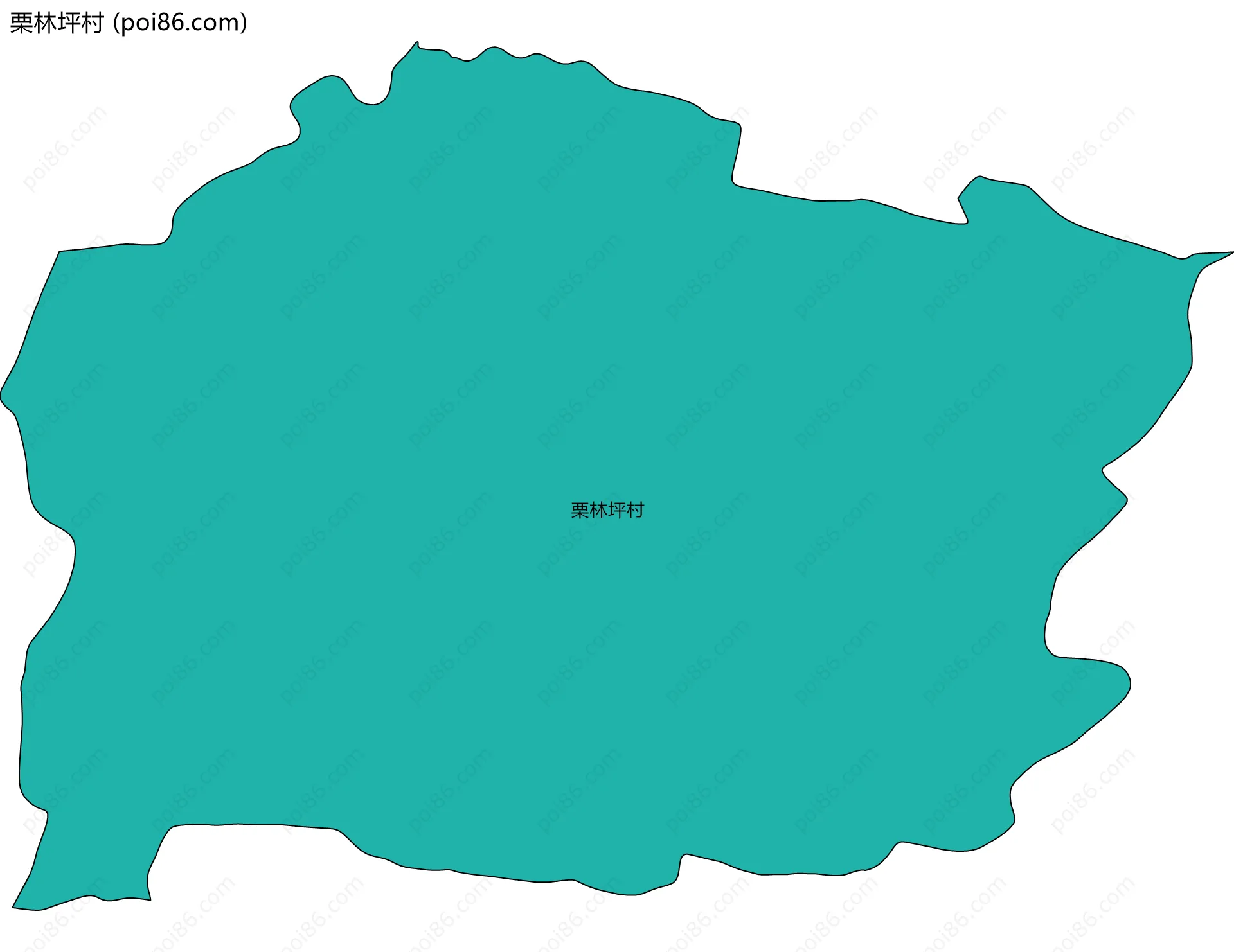 栗林坪村边界地图