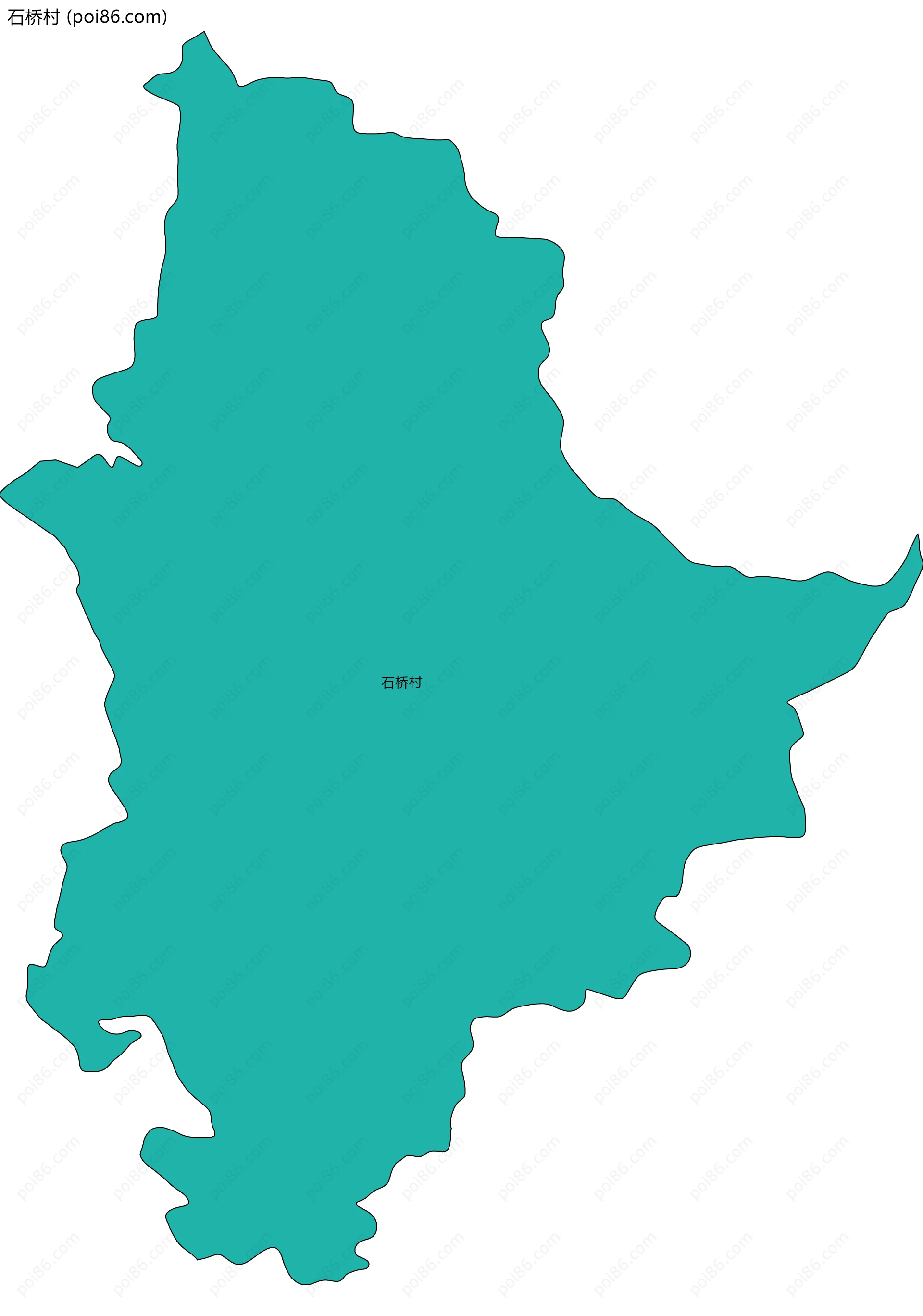 石桥村边界地图