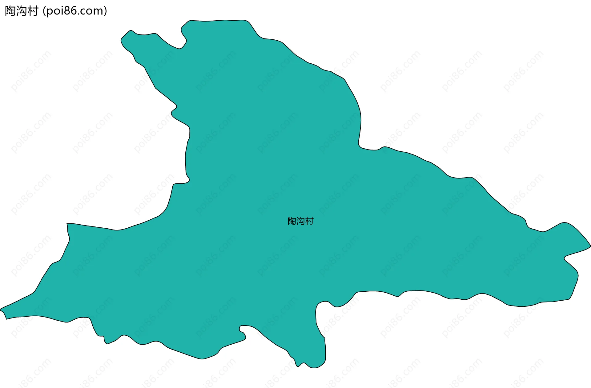 陶沟村边界地图