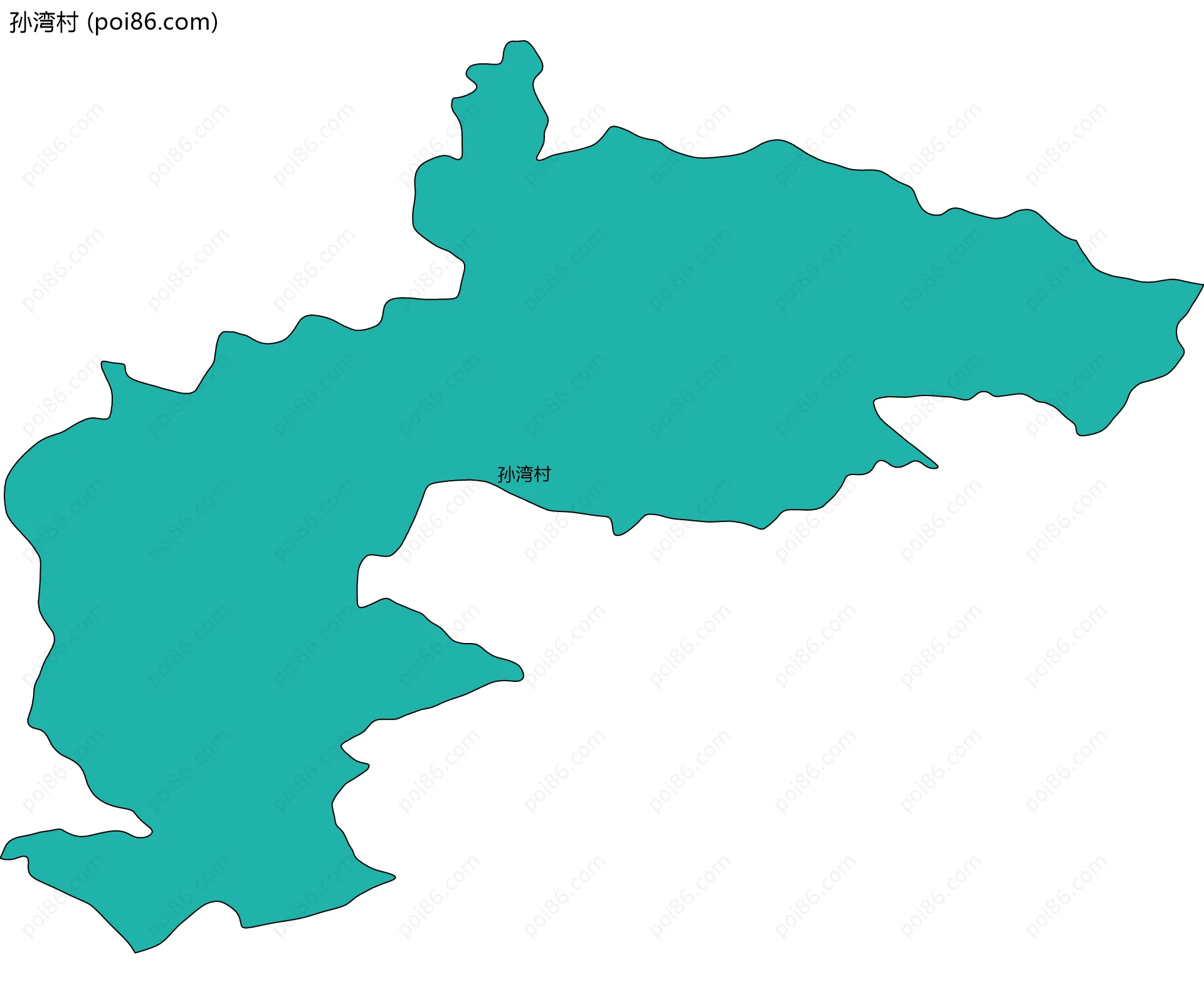 孙湾村边界地图