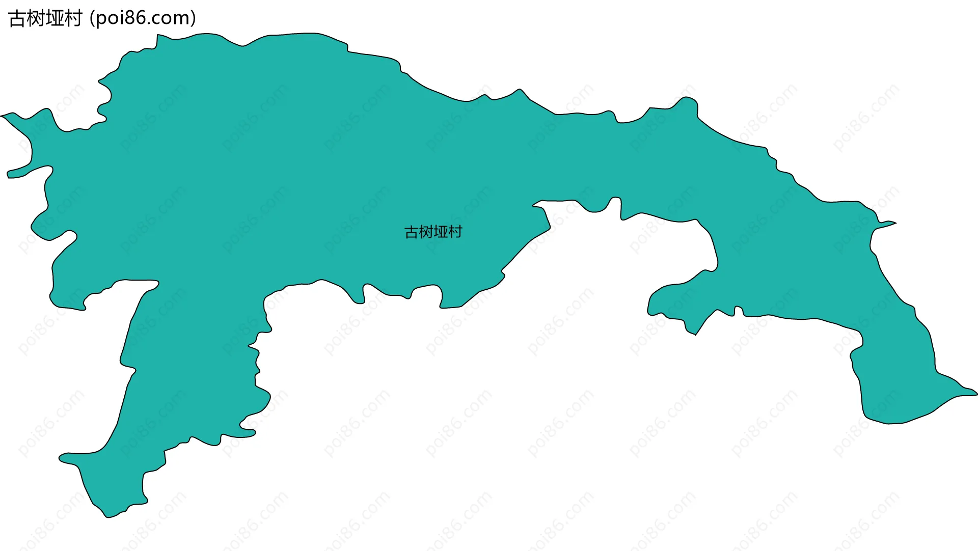 古树垭村边界地图