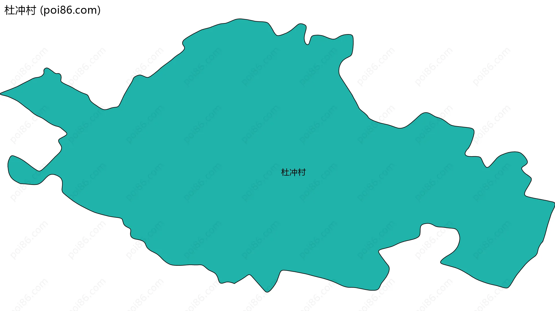 杜冲村边界地图